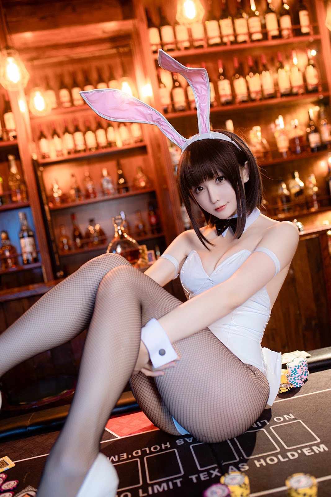 Cosplay 星之迟迟Hoshilily 加藤惠 兔女郎 22