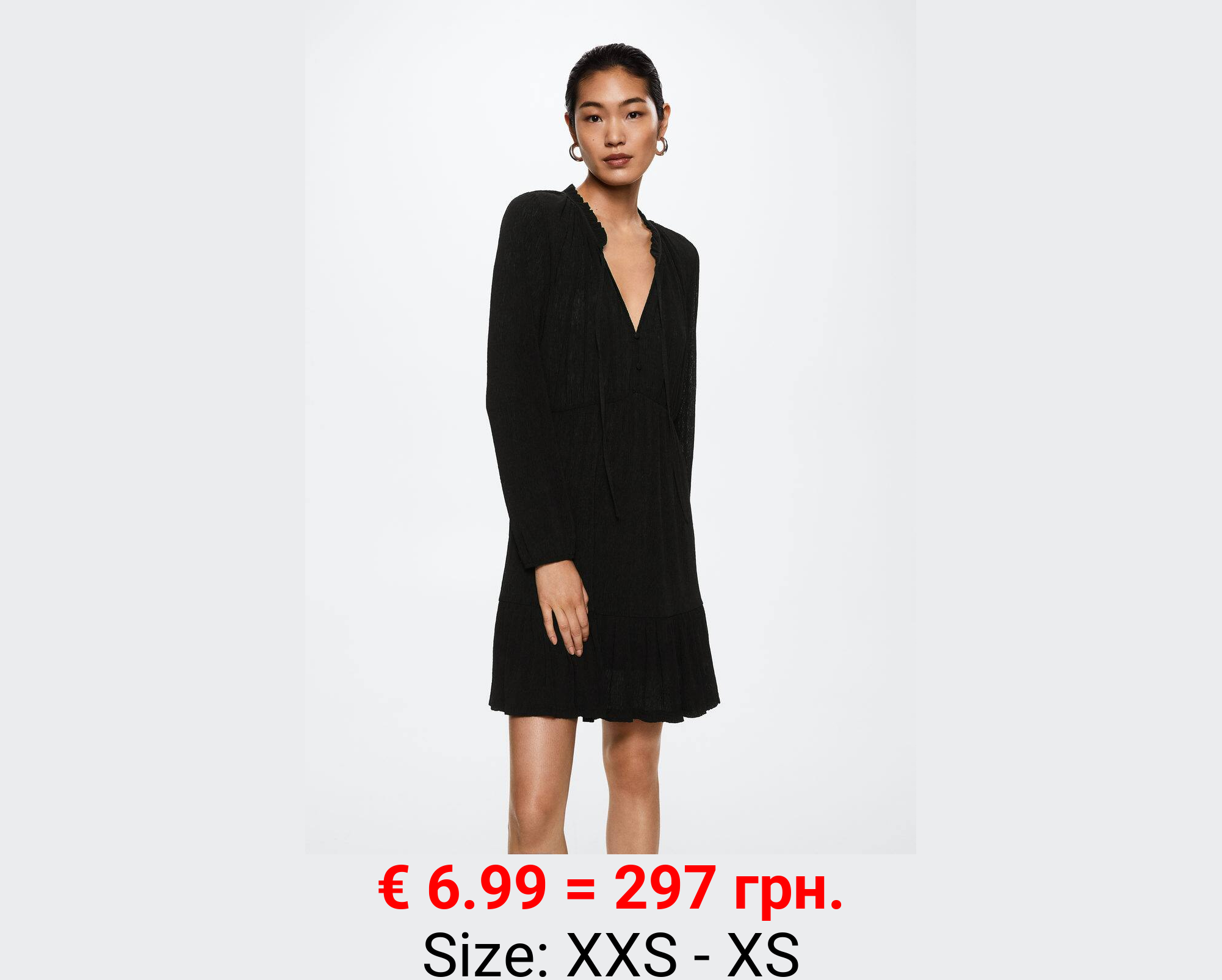 Vestido corto textura