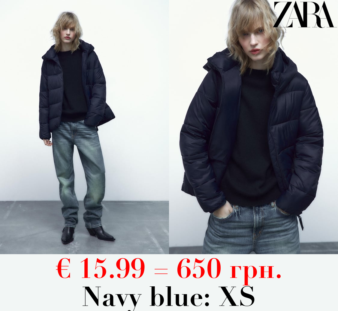 HOODED PUFFER JACKET