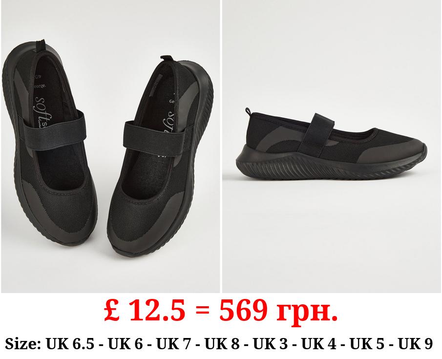 Black Sporty Comfort Ballet Shoes