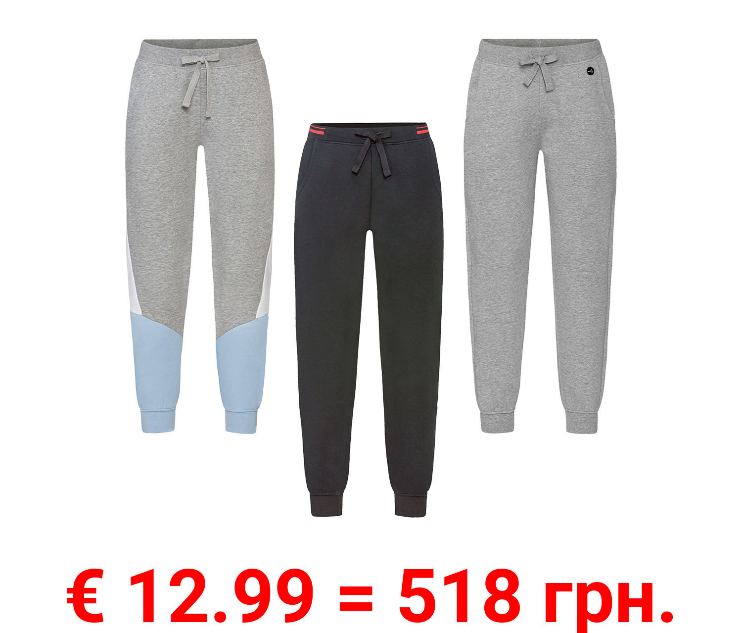 esmara® Damen Sweathose mit hohem Baumwollanteil