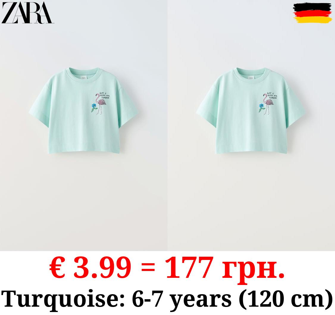 FLAMINGO PRINT T-SHIRT