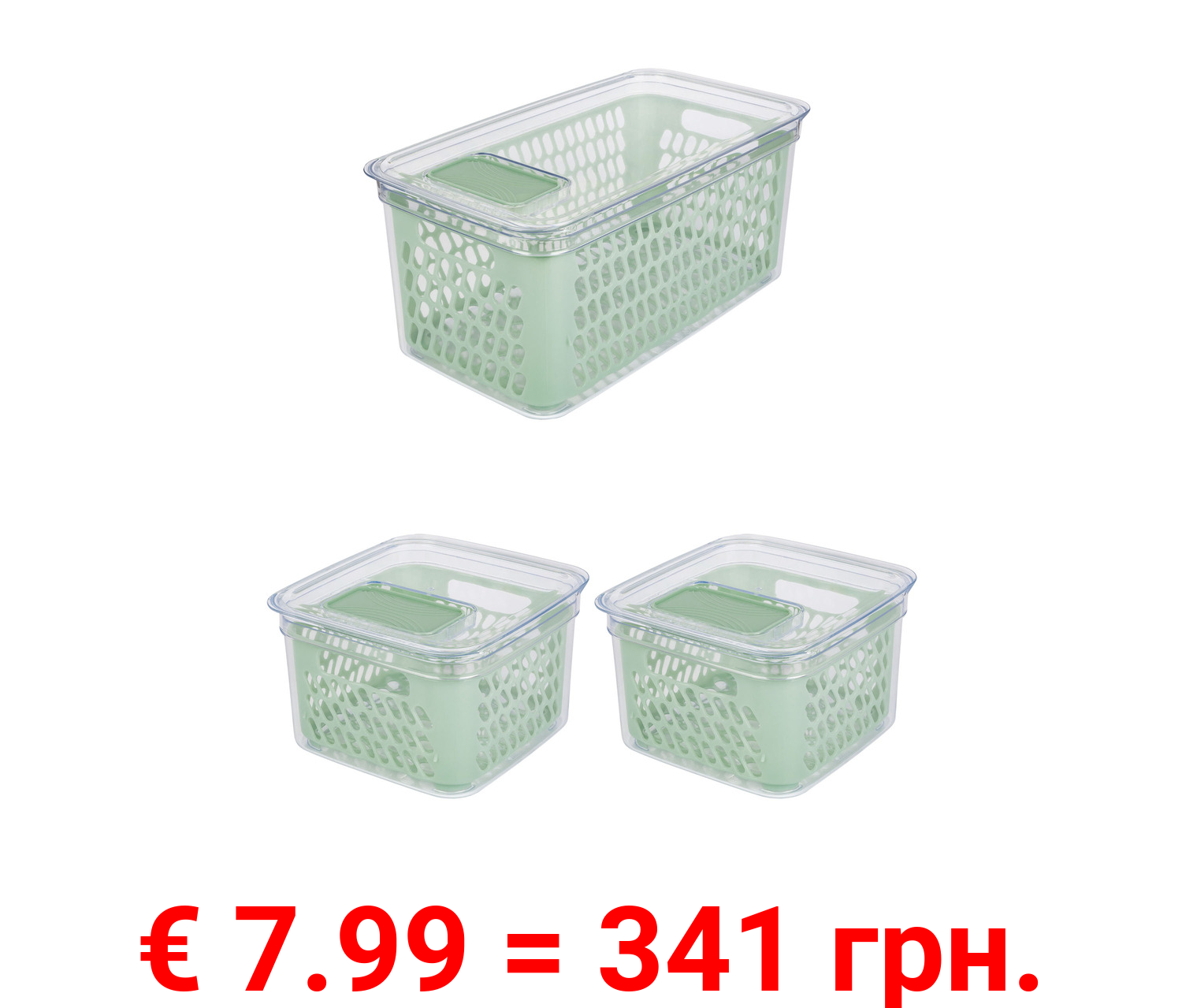 ERNESTO® Kühlschrankaufbewahrung Frischebox, mit Frischeventil