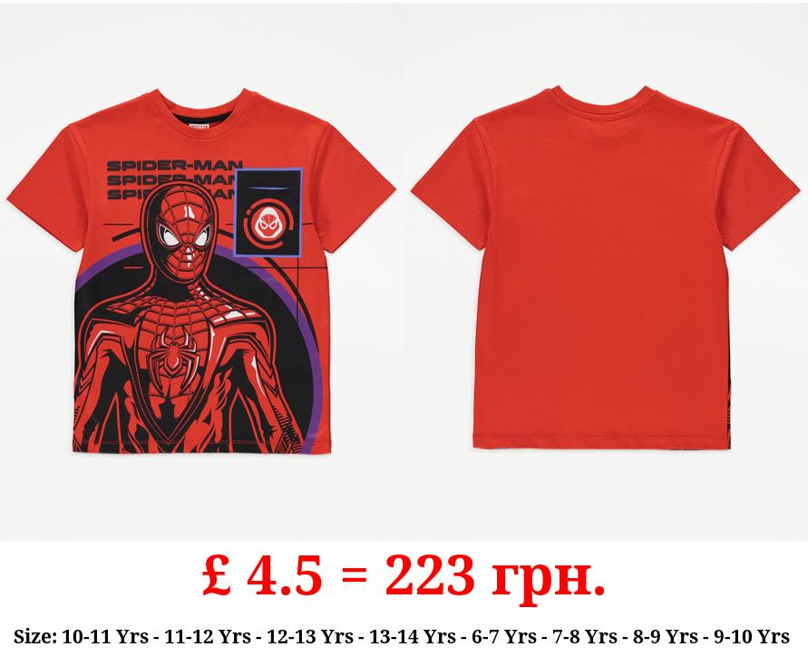 Marvel Spider-Man Red Graphic T-Shirt