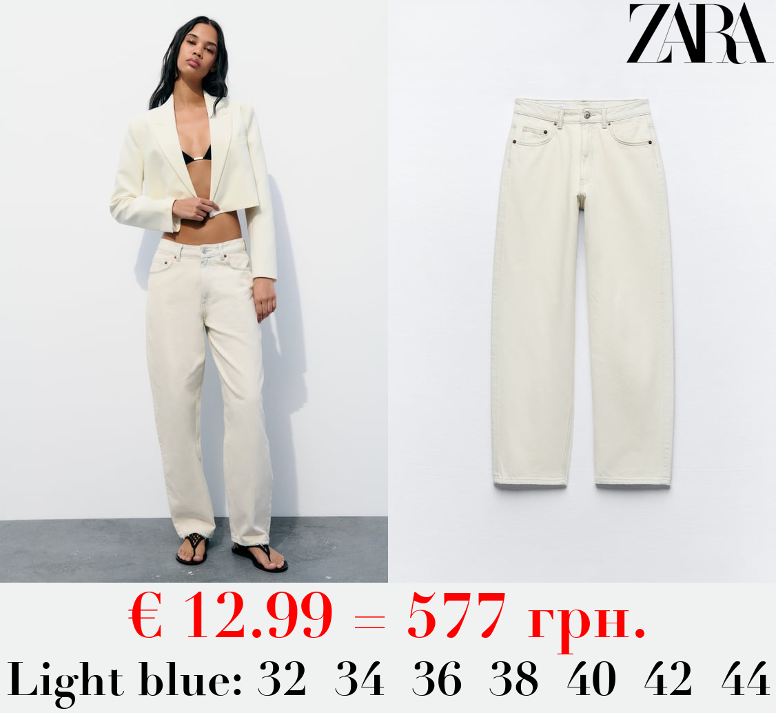 MID-RISE TAILORED BALLOON JEANS