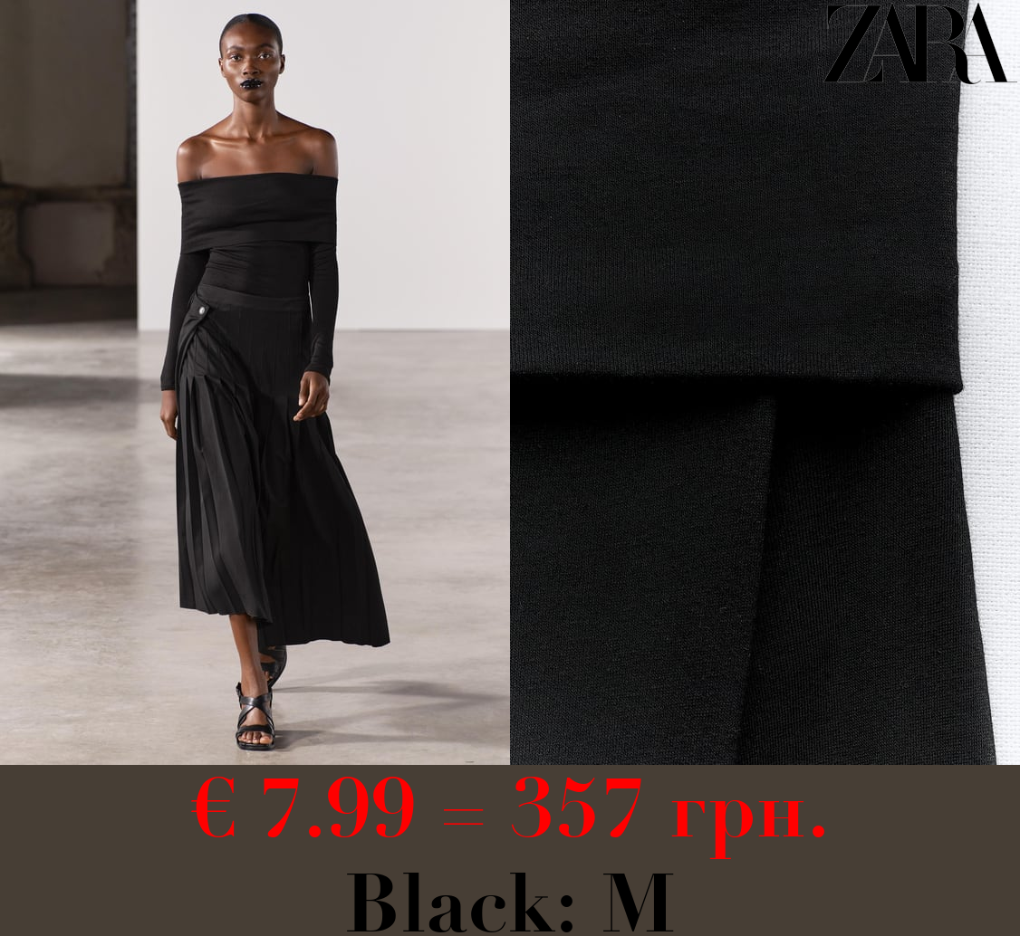 OFF-THE-SHOULDER COTTON TOP