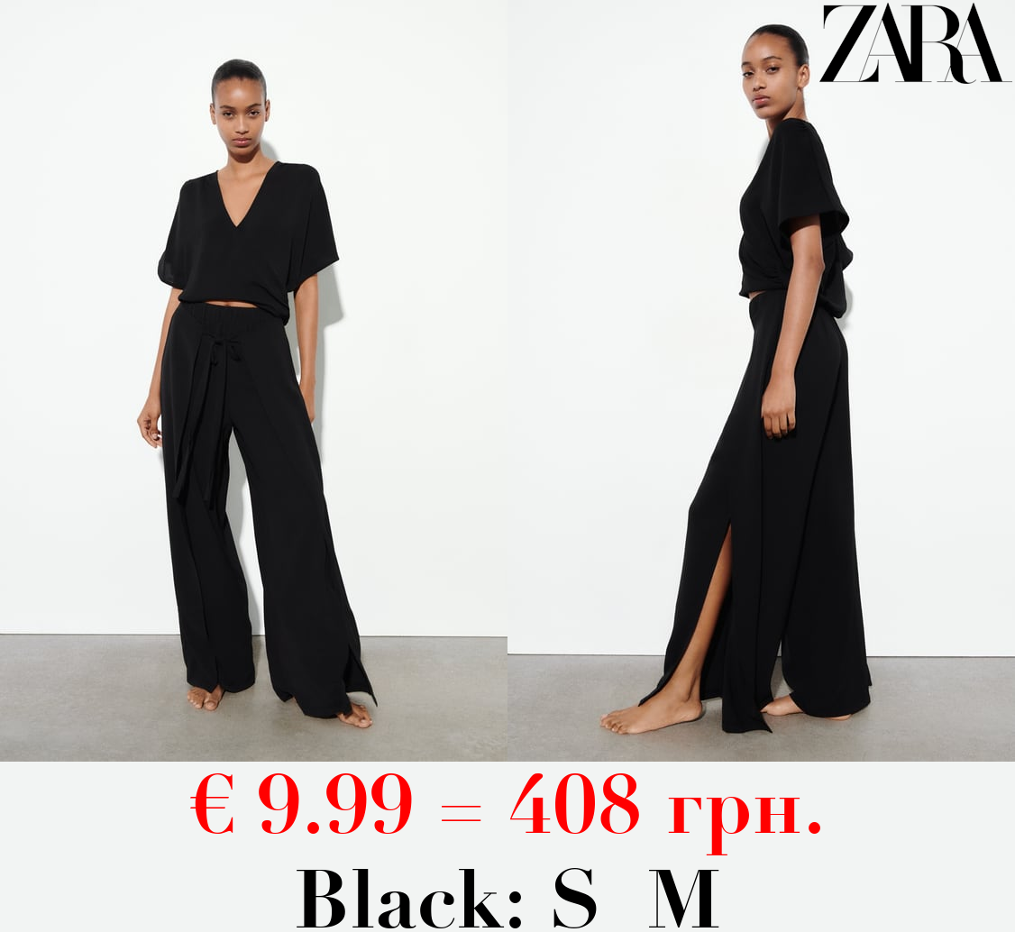 FLOWING WRAP TROUSERS