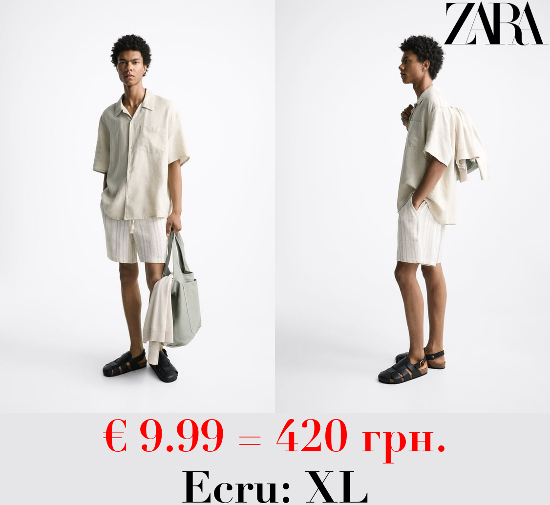 RUSTIC COTTON BERMUDA SHORTS