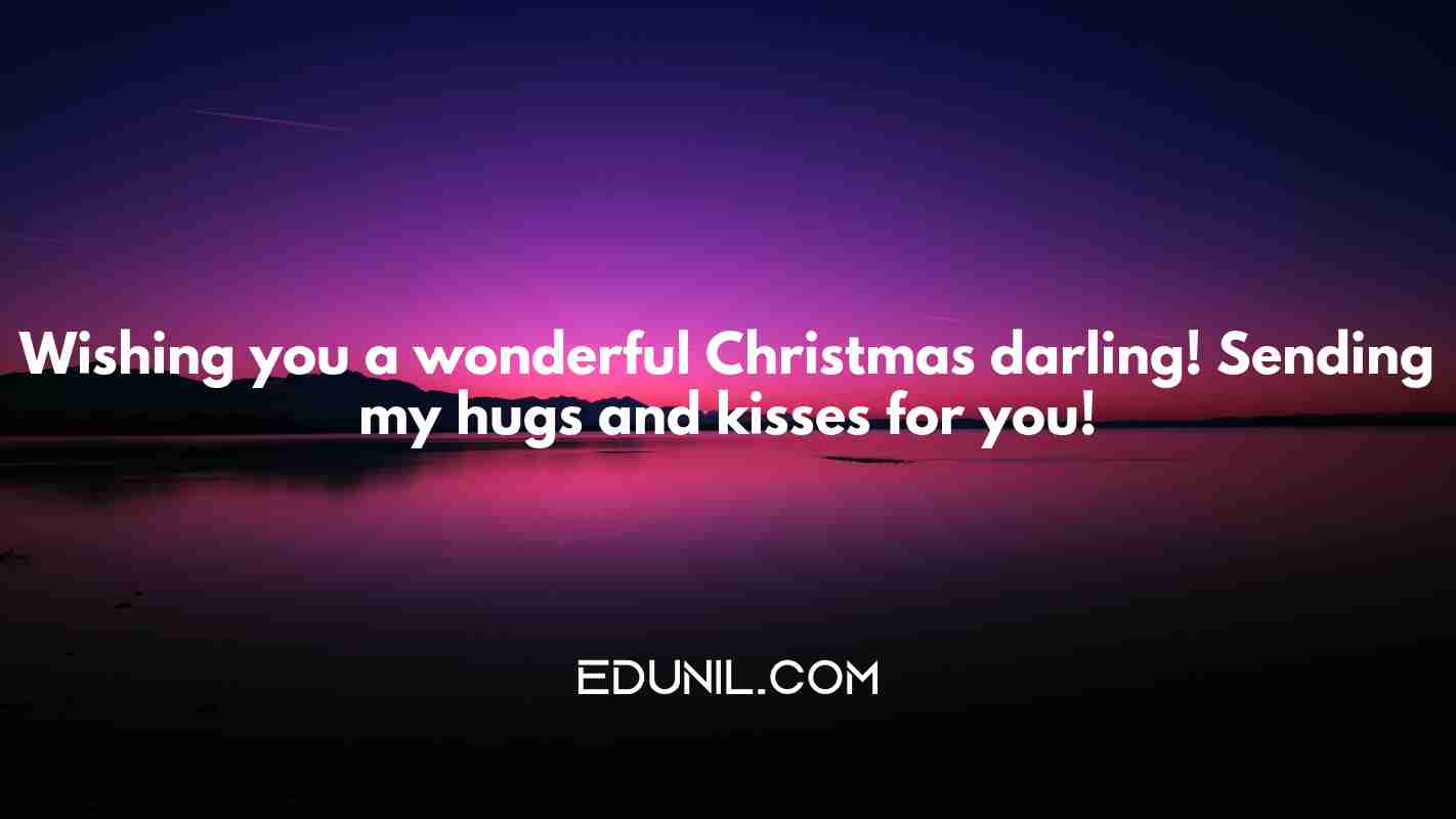 Wishing you a wonderful Christmas darling! Sending my hugs and kisses for you! - 

