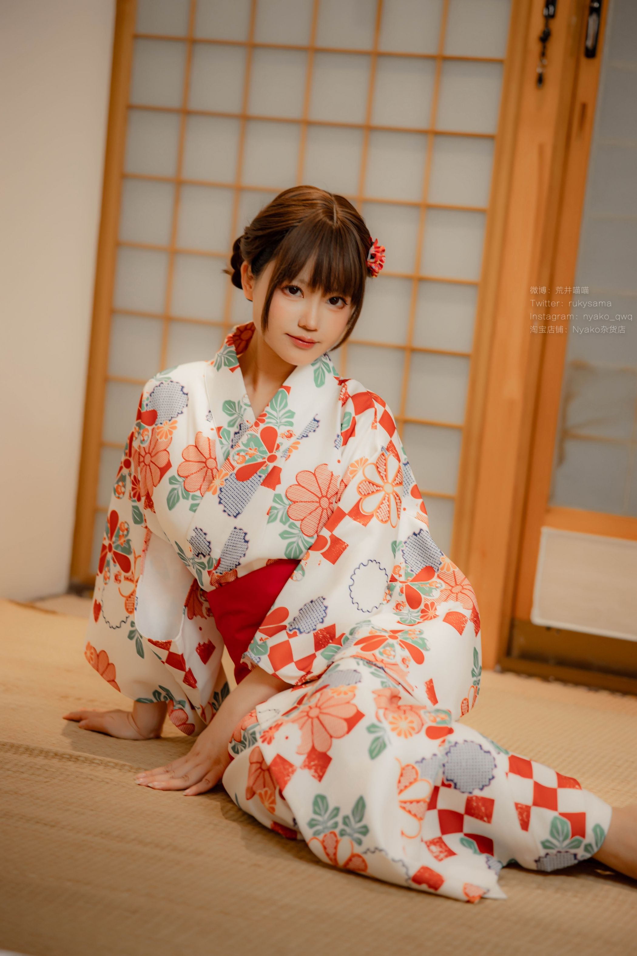 喵子Nyako #Nyako喵子 电子版41 和风烂漫 浴衣 4