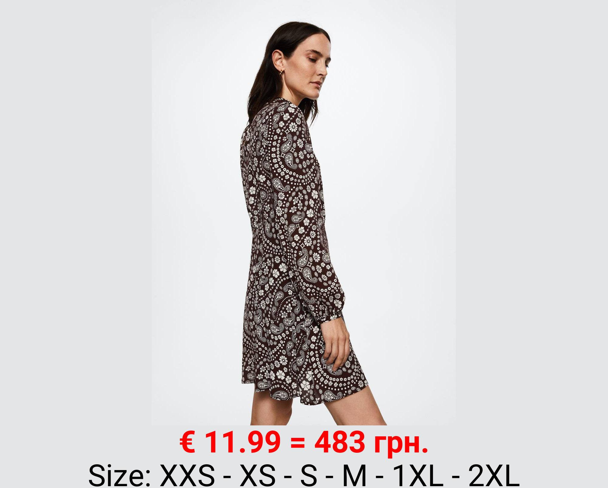 Vestido fluido estampado