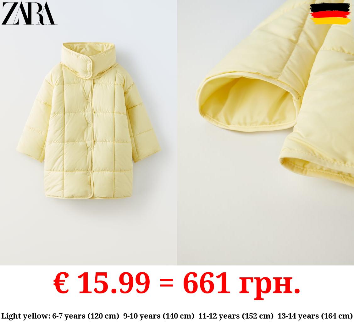 QUILTED JACKET WITH DETACHABLE COLLAR