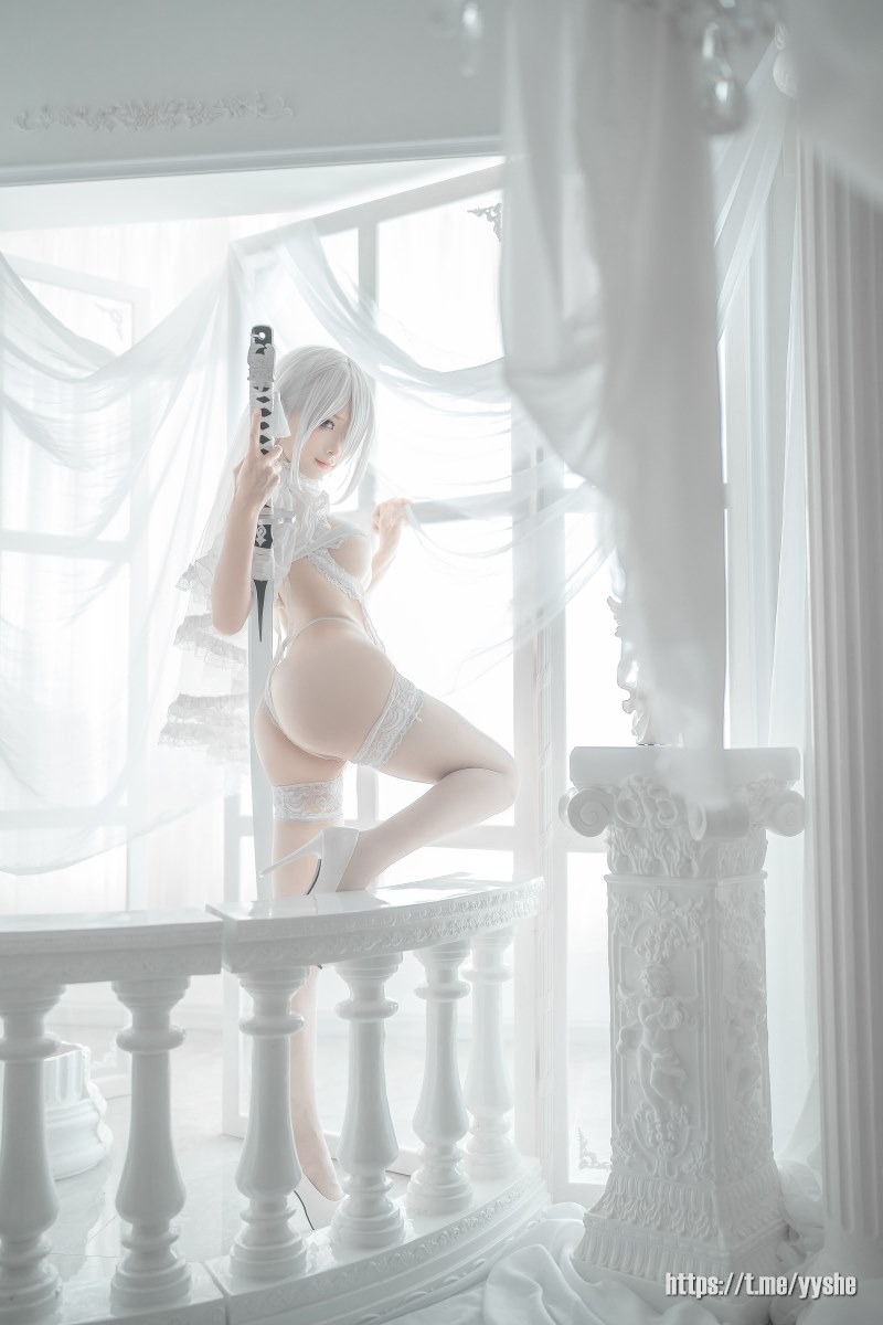 蠢沫沫 - 2B 白婚纱 [59P] 16