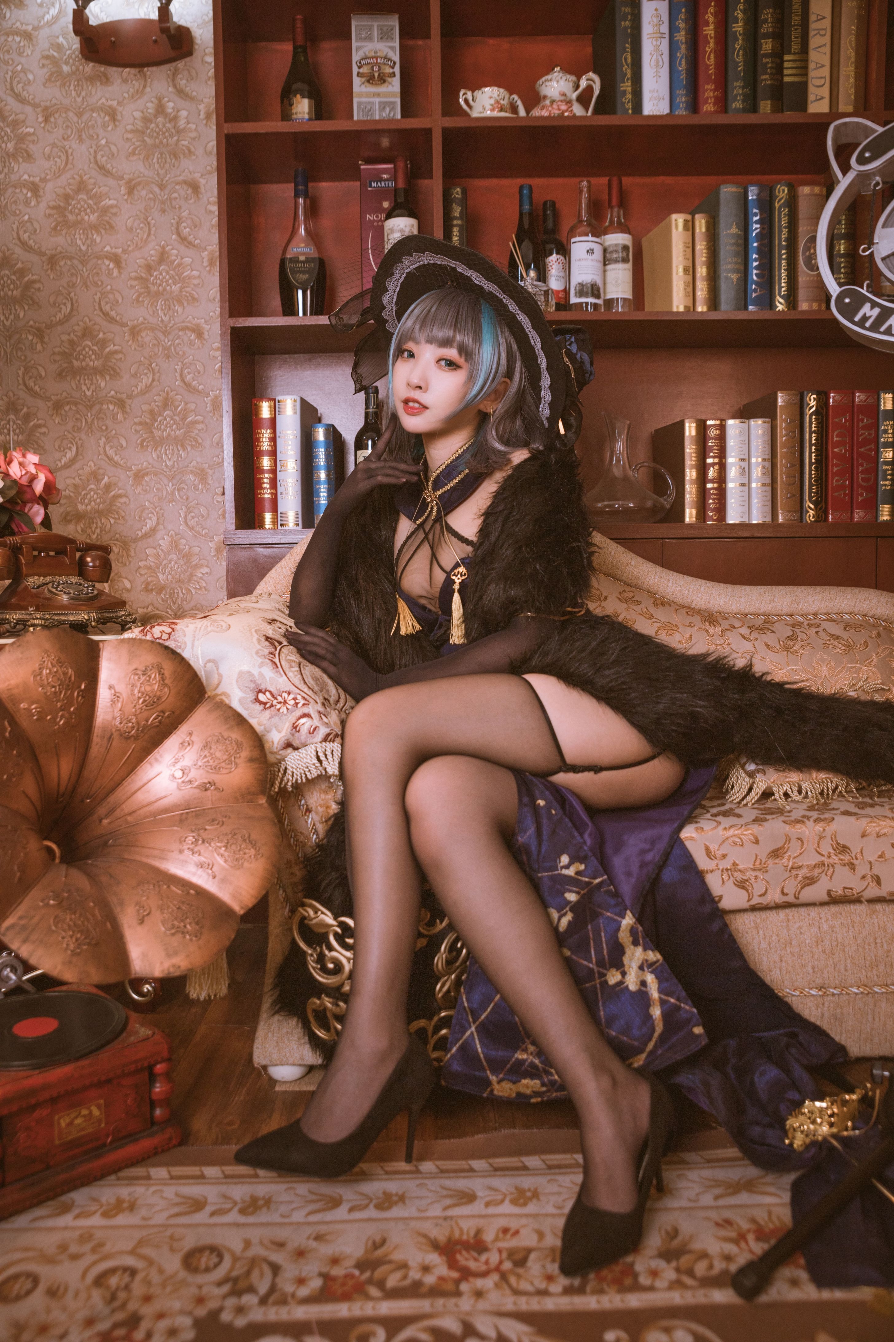宫本桜 宫本樱樱饼 - 柴郡旗袍 音乐绚烂CaitSith [20P] 2