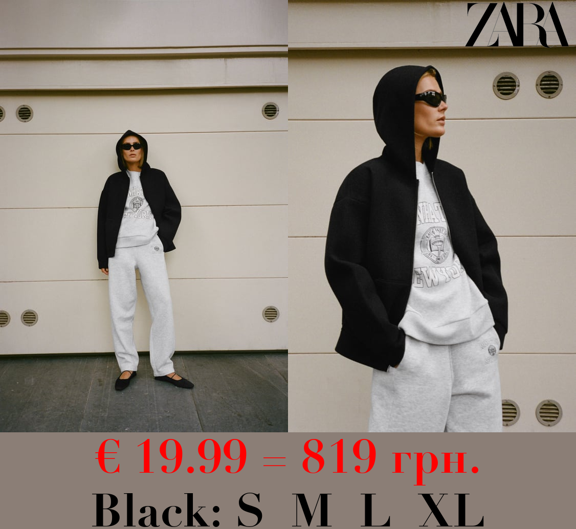 SOFT NEOPRENE-EFFECT BOMBER JACKET