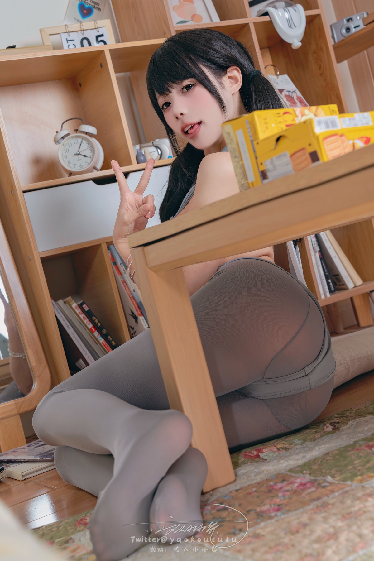 Cosplay 黏黏团子兔 小灰兔 Gray Rabbit 23