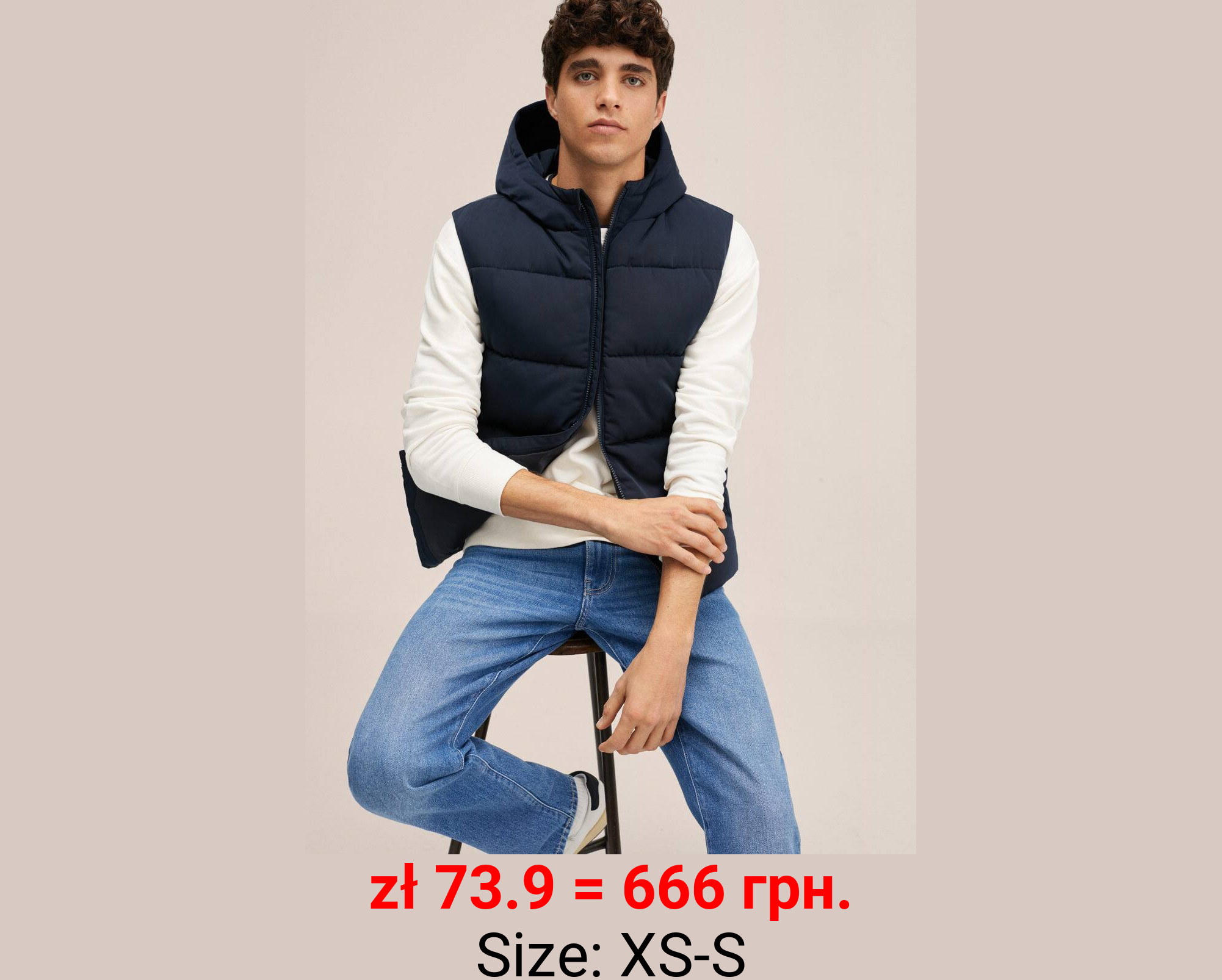 Chaleco acolchado capucha