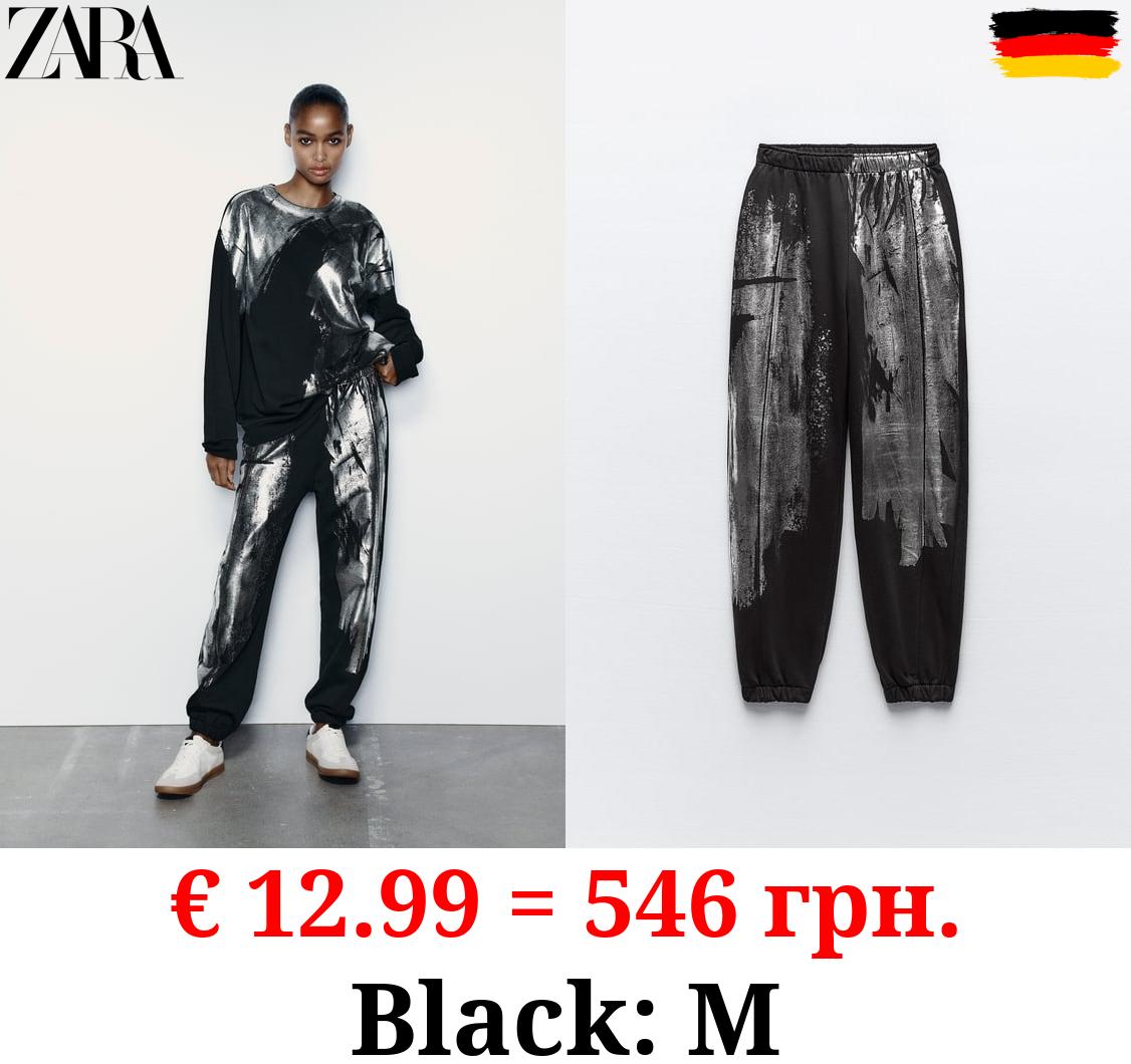 FOIL JOGGER TROUSERS