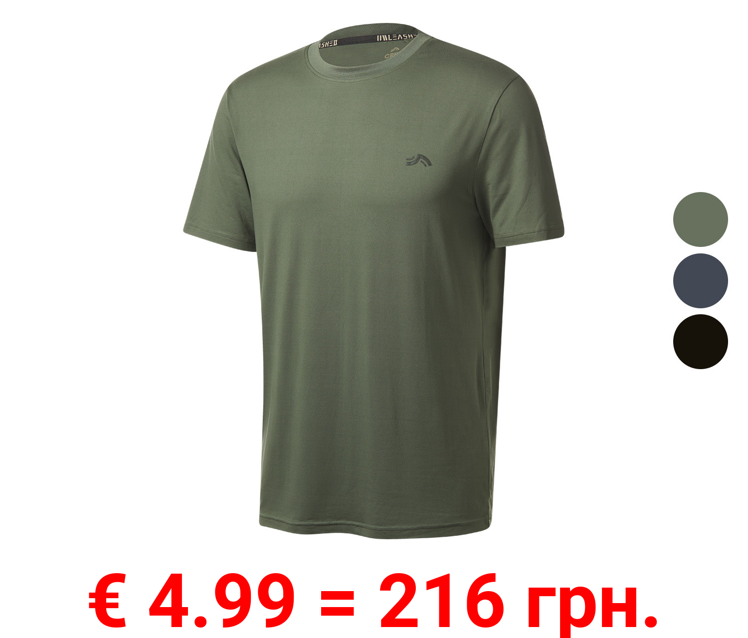 CRIVIT Herren Funktionsshirt, schnelltrocknend und feuchtigkeitsableitend