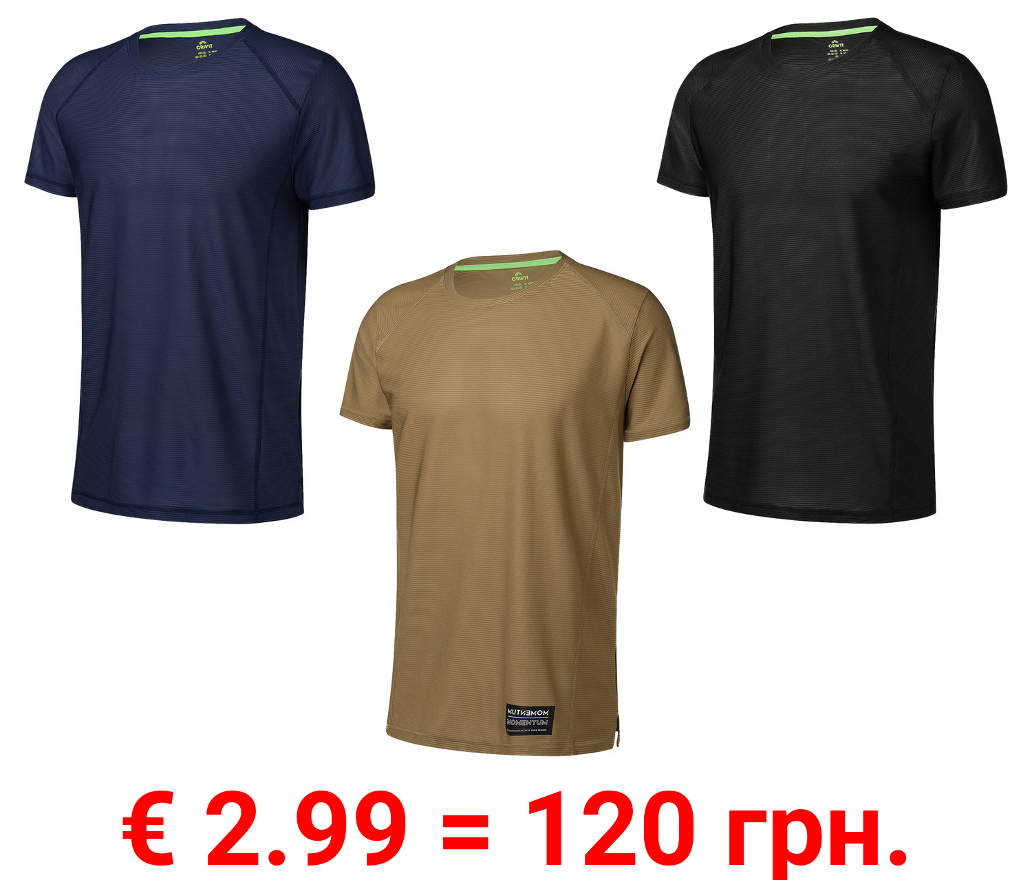 CRIVIT Herren Funktionsshirt, schnelltrocknend