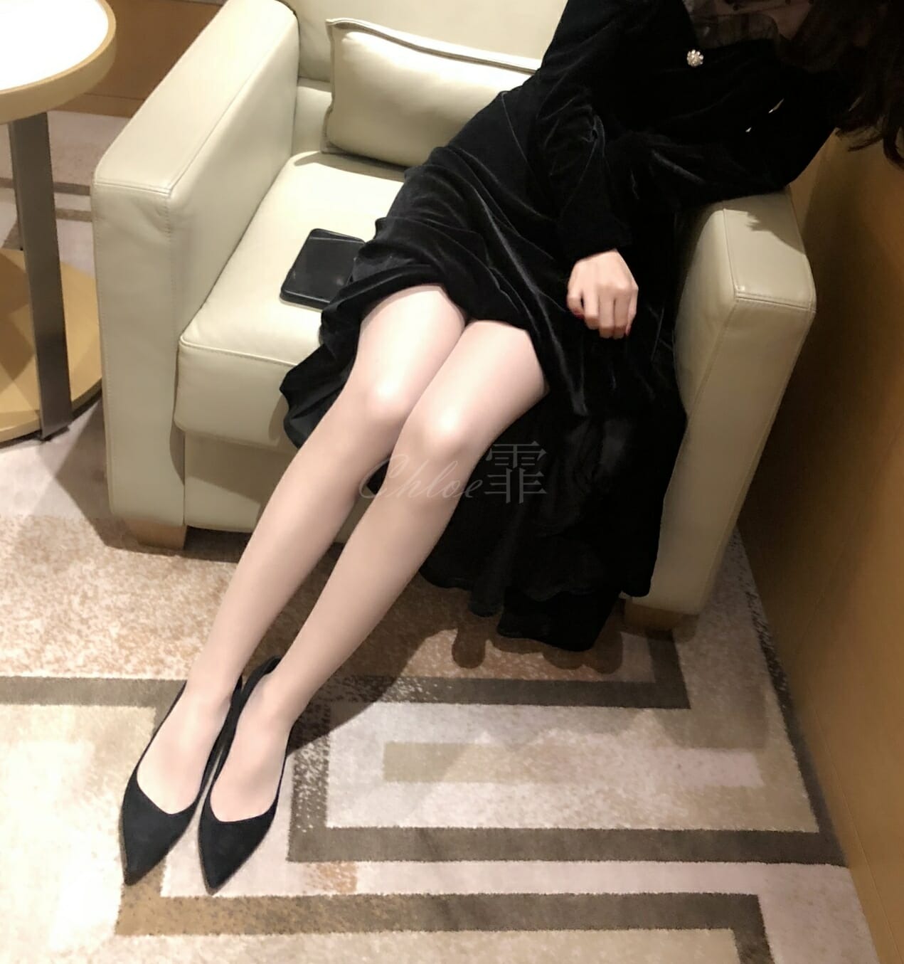 霏霏-女神套装、气质淑女蕾丝连衣裙、知性蕾丝连衣裙肉s黑高跟[77P] 46