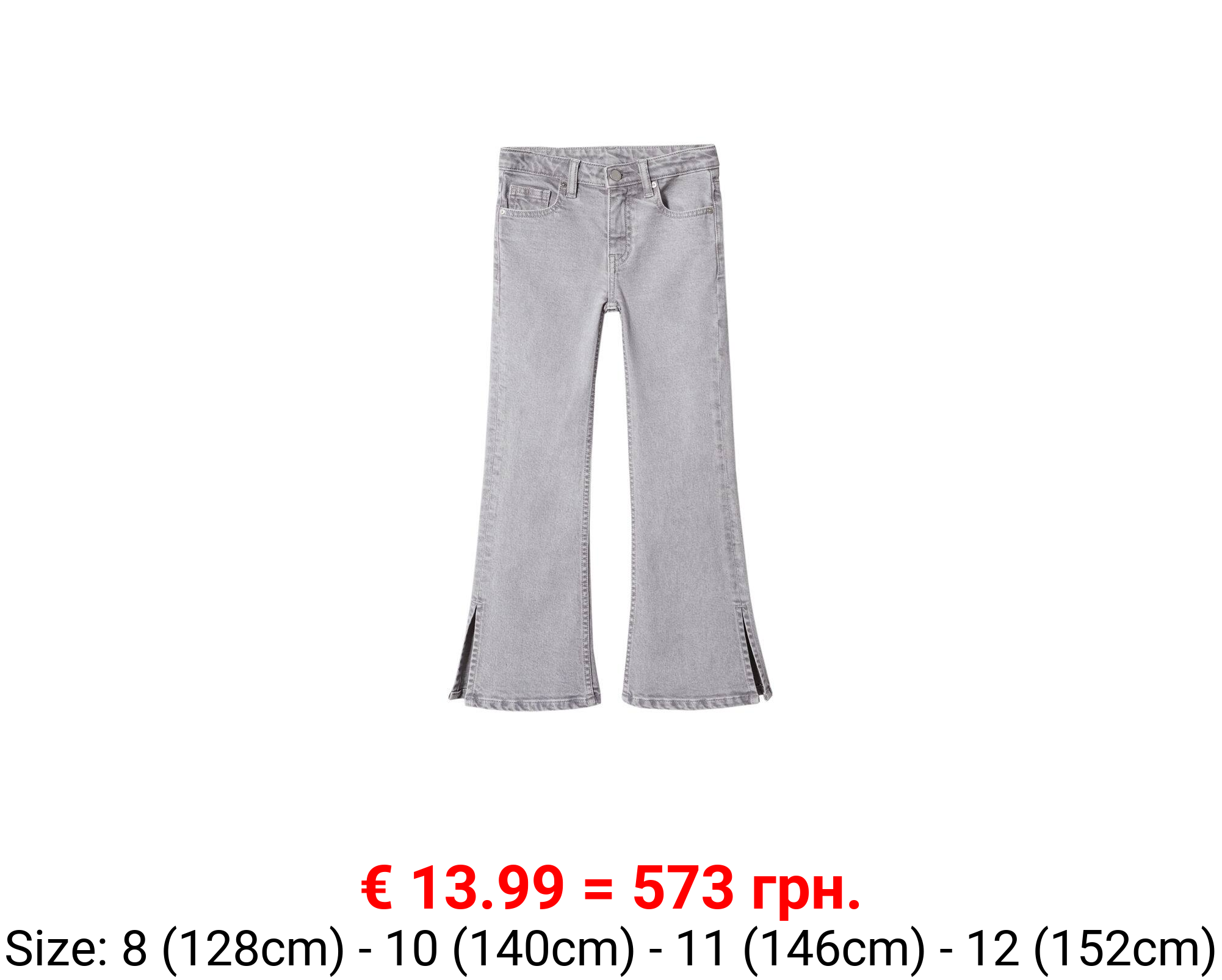 Jeans flare abertura