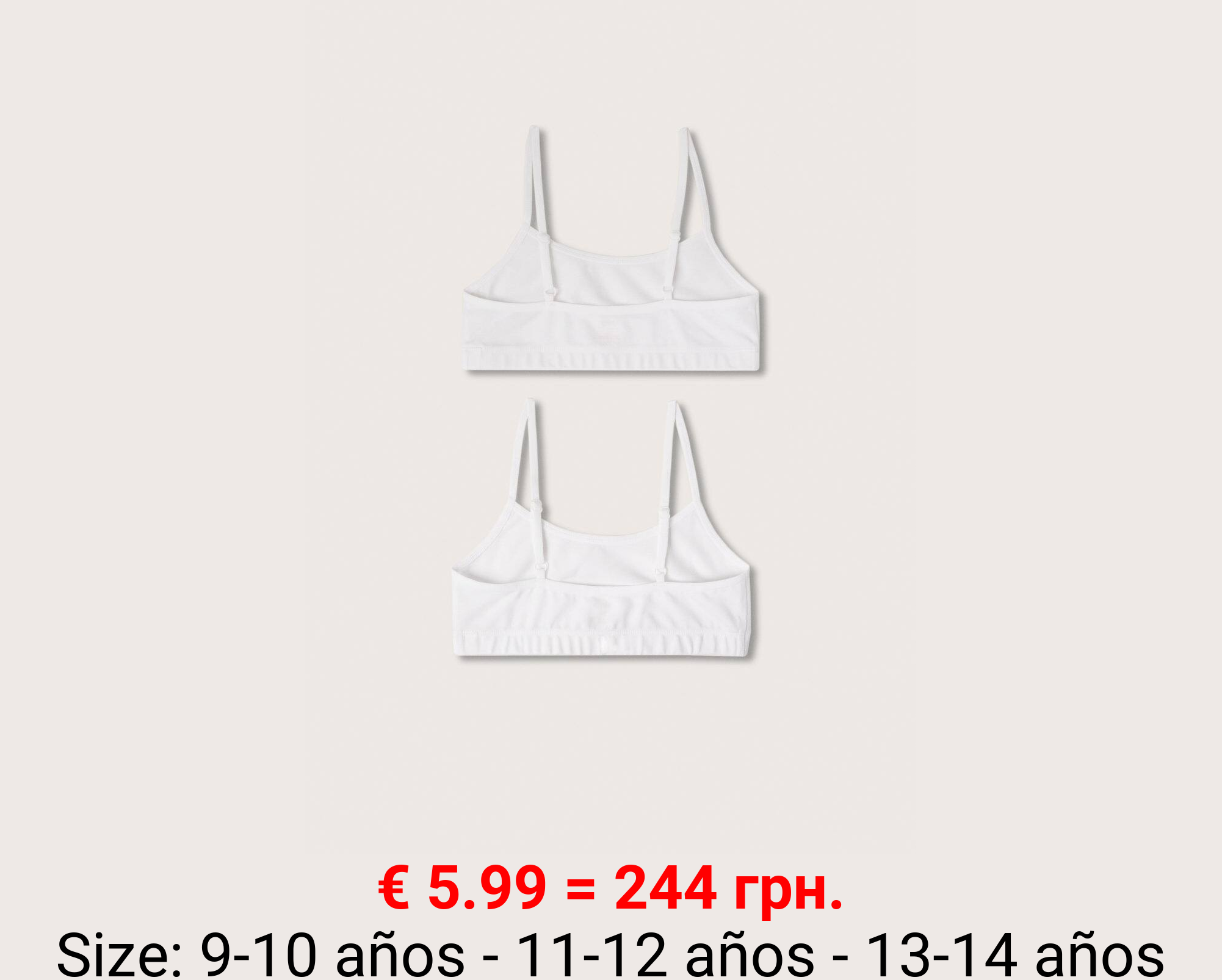 Pack 2 tops algodón