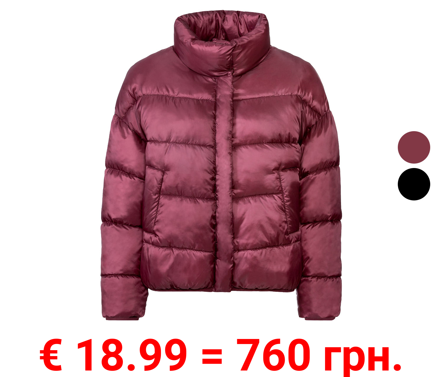 esmara® Damen Steppjacke mit Stehkragen
