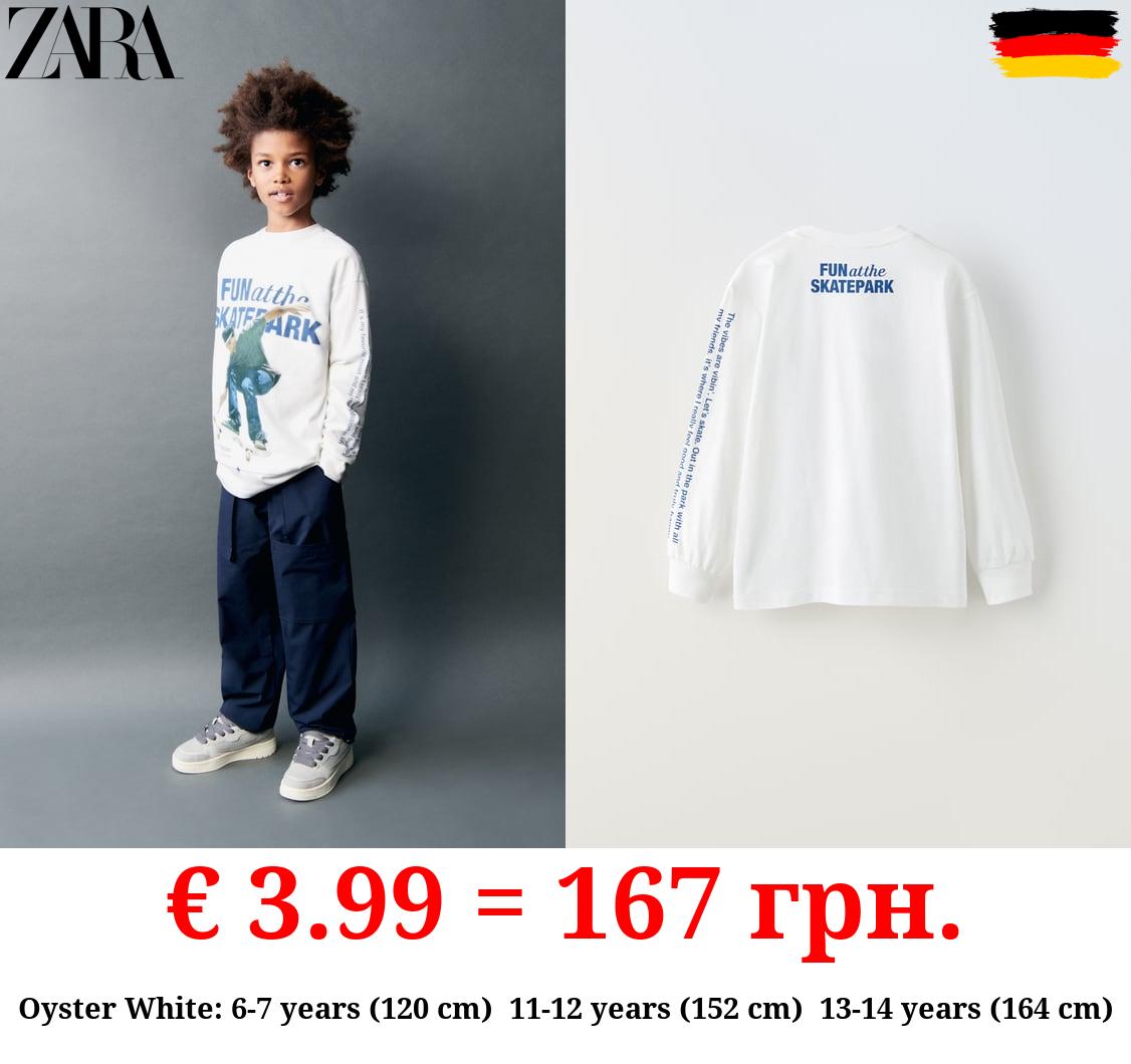 SKATER PRINT T-SHIRT