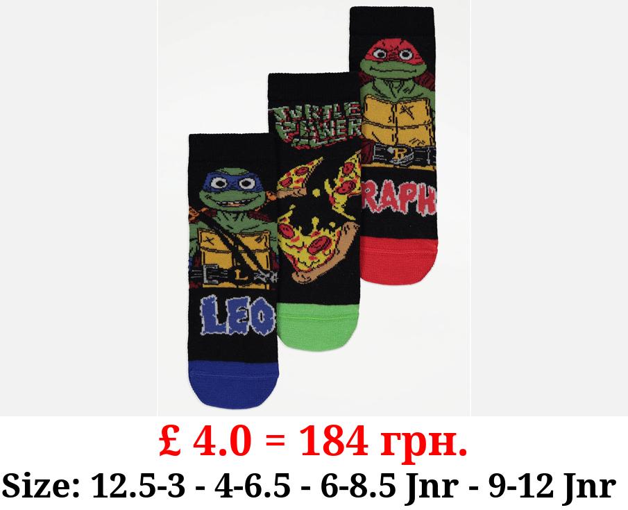 Teenage Mutant Ninja Turtles Ankle Socks 3 Pack