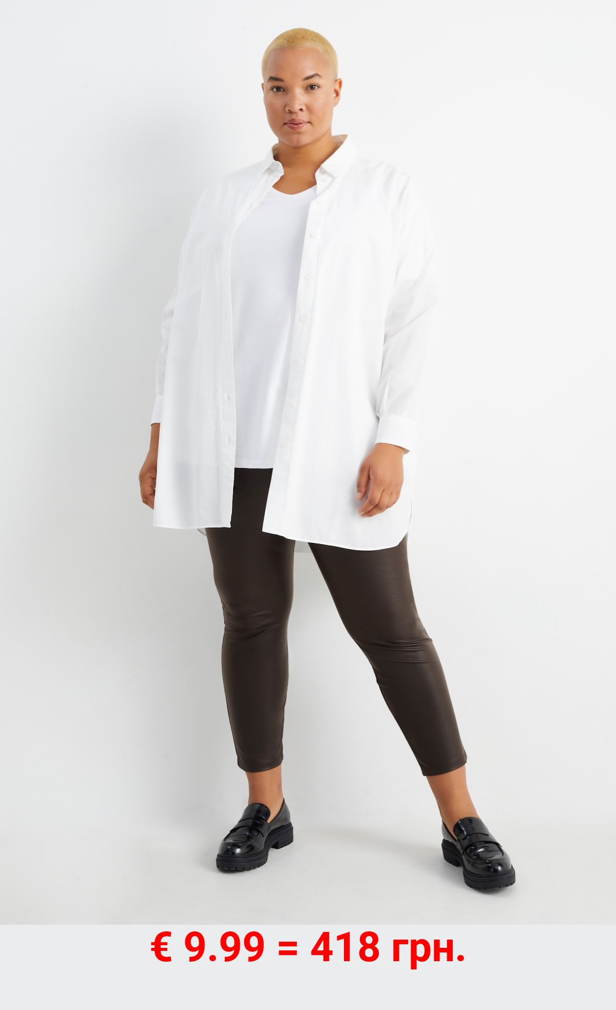 Leggings - Lederimitat