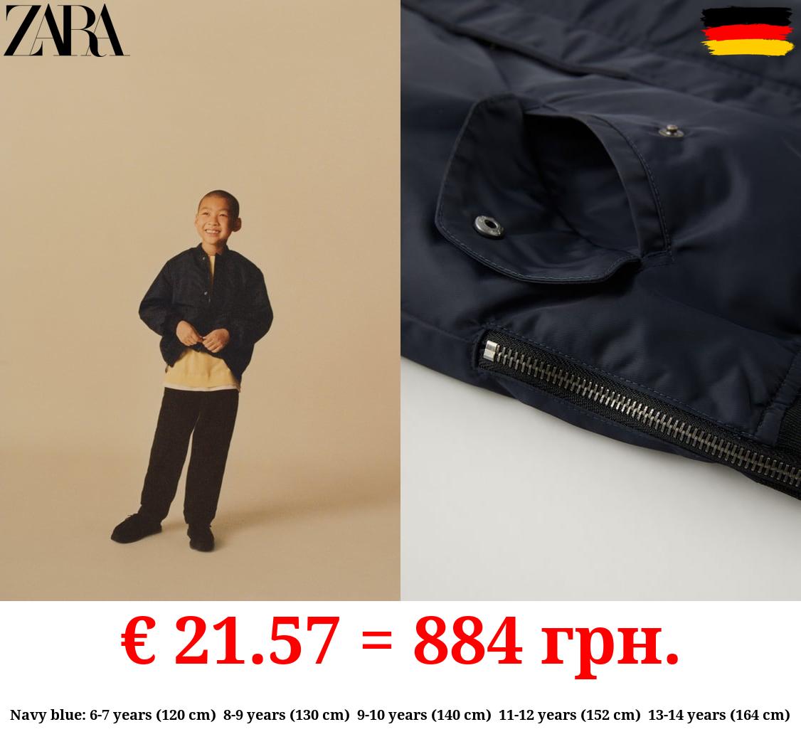 OVERSIZE BOMBER JACKET WITH ZIPS