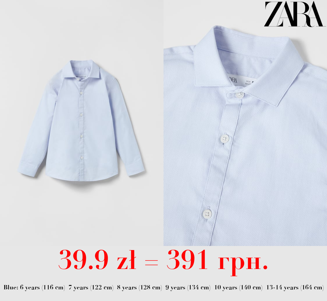 DRESS SHIRT WITH SPREAD COLLAR