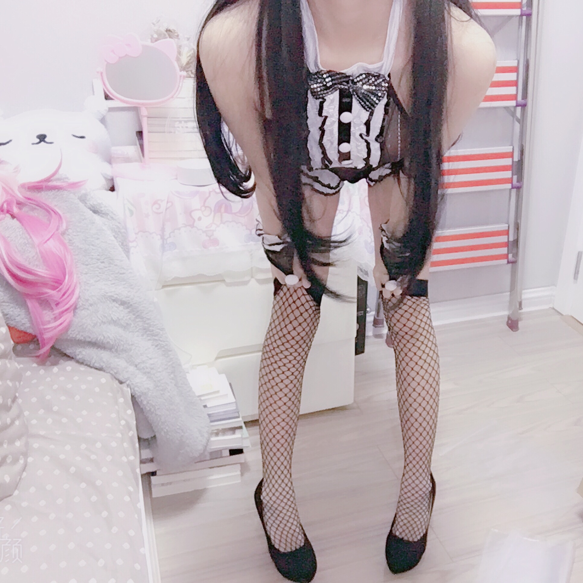 小奈奈-黑丝兔女郎 46P 3