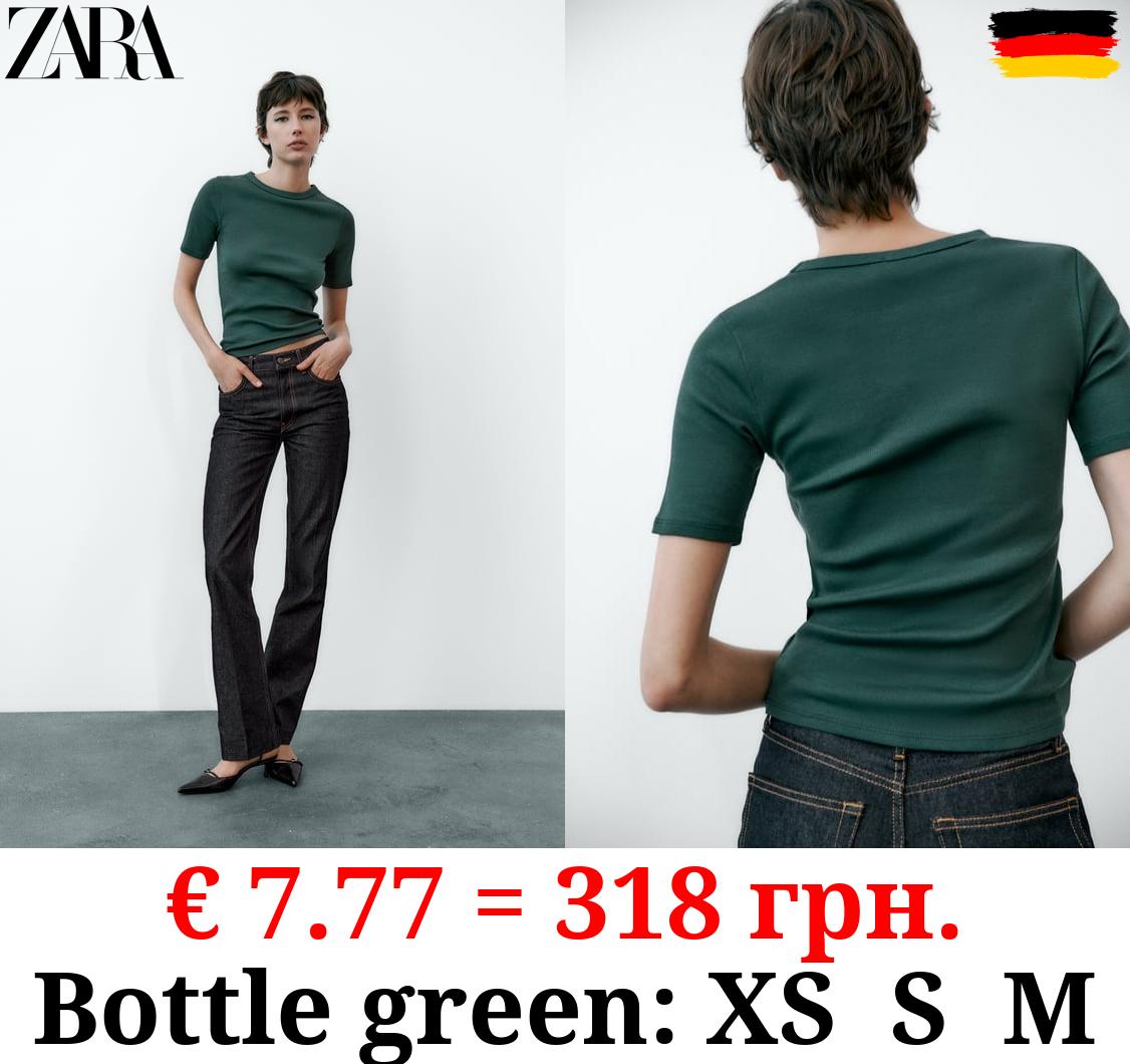 LIGHTWEIGHT RIBBED T-SHIRT