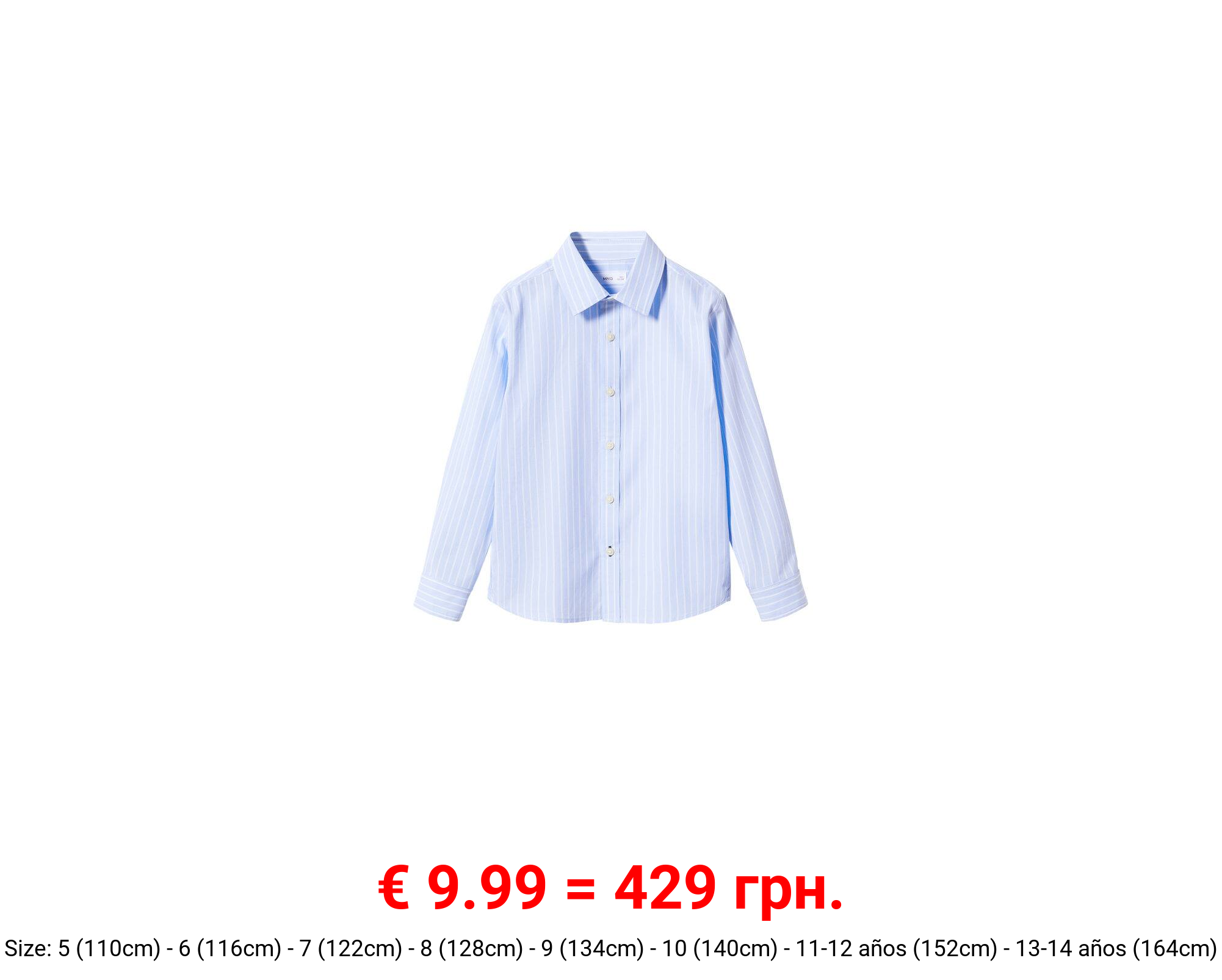 Camisa vestir algodón rayas