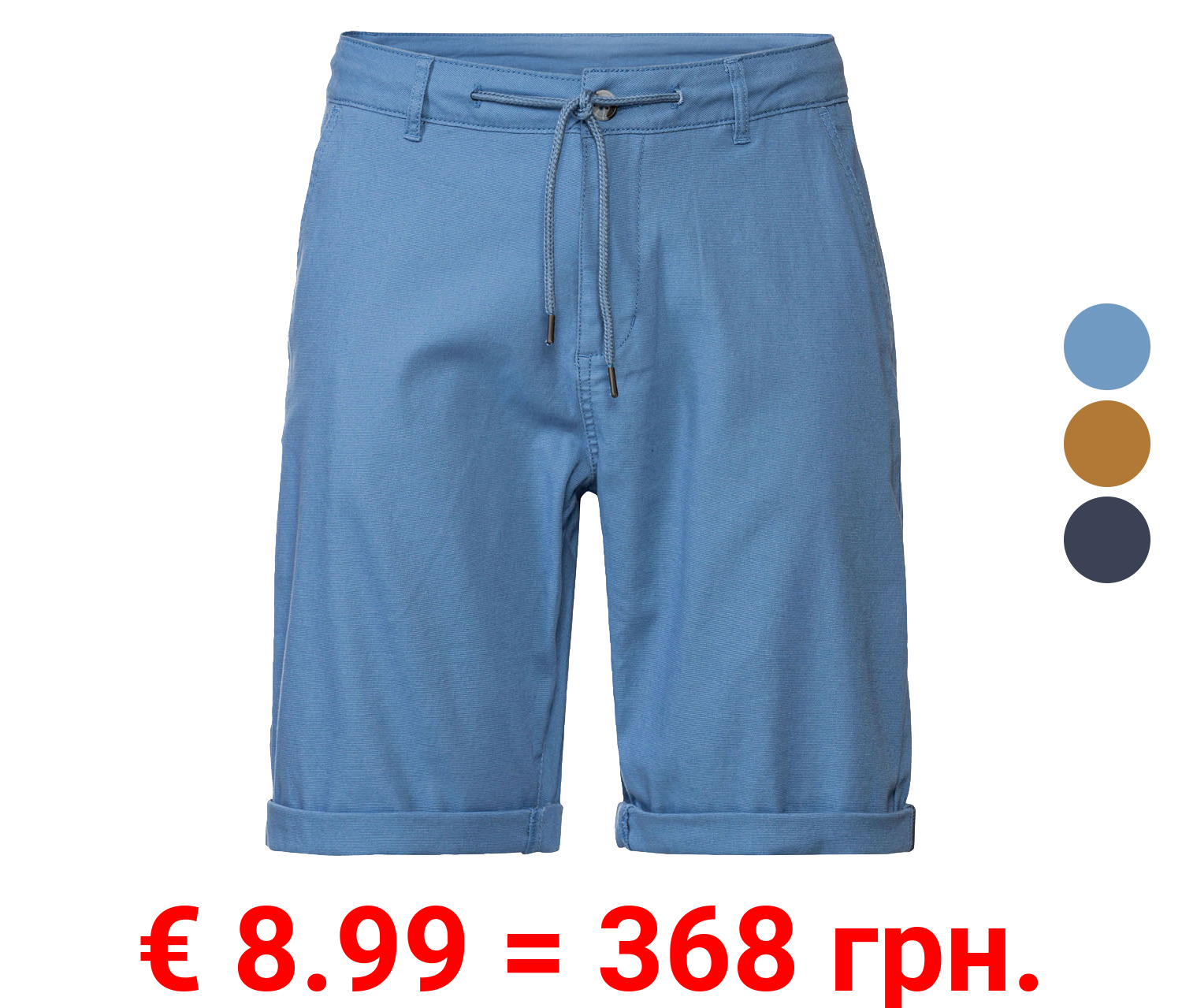 LIVERGY® Herren Shorts, normale Leibhöhe, mit seitlichen Eingrifftaschen