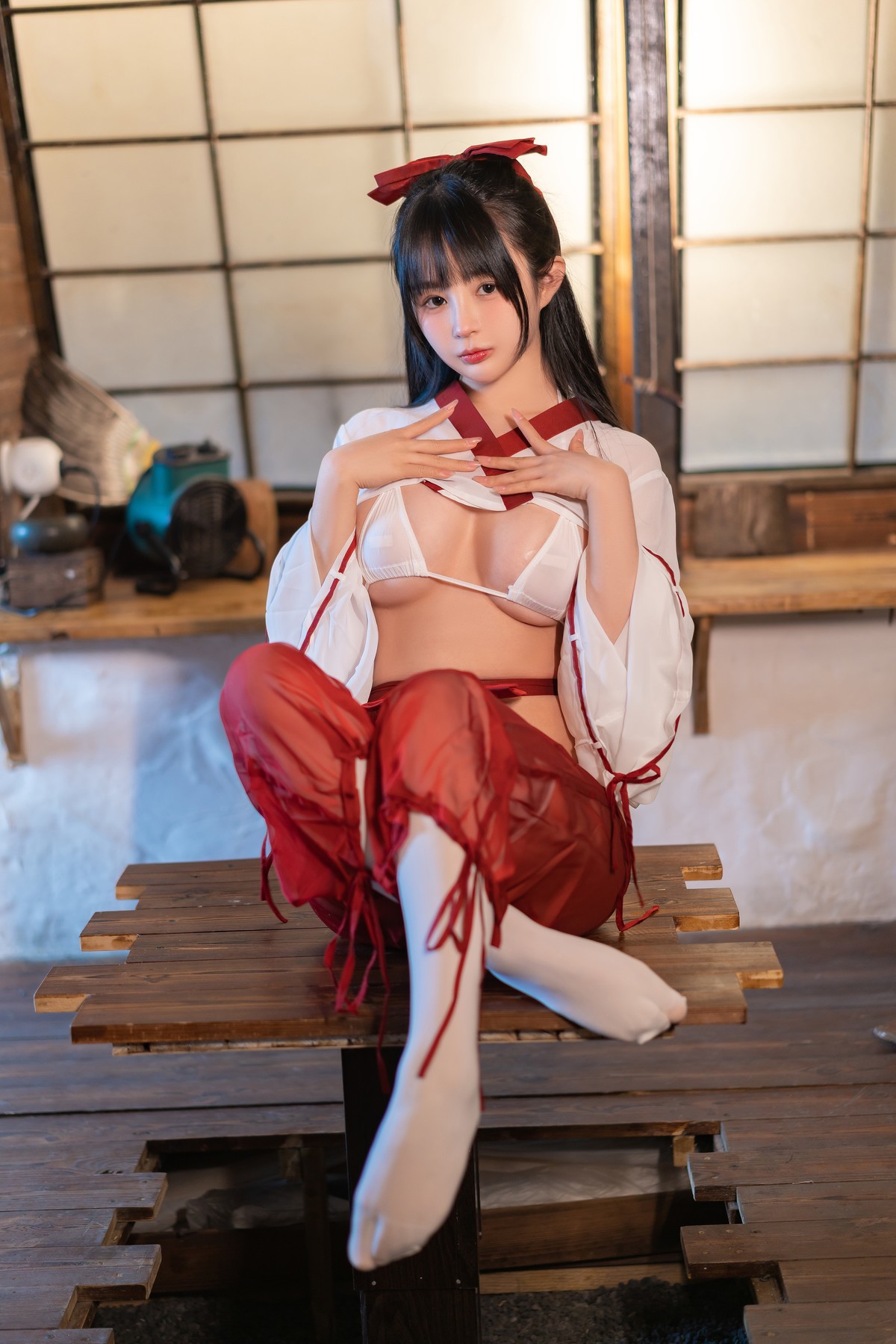 Cosplay 桜井宁宁 巫女 5