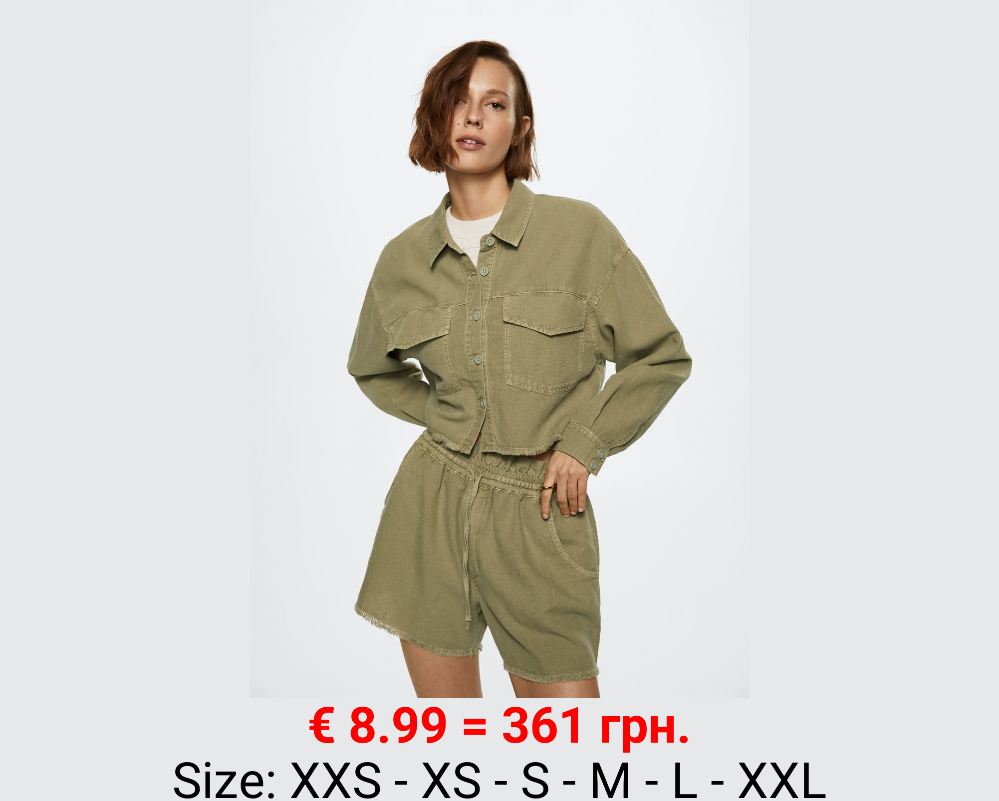 Camisa algodón lino