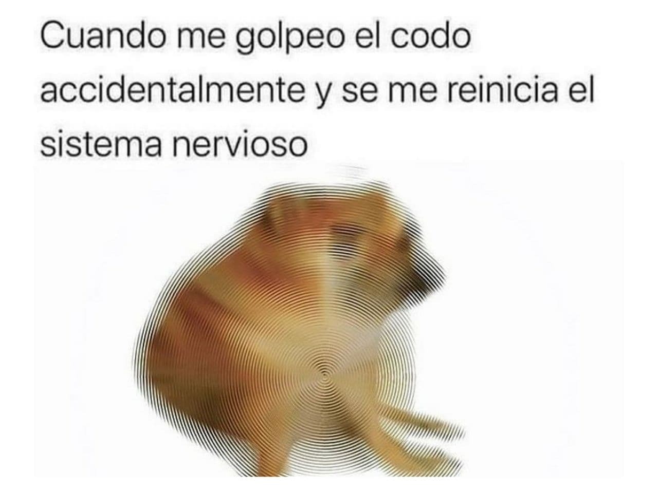 Cuando te das en el codo