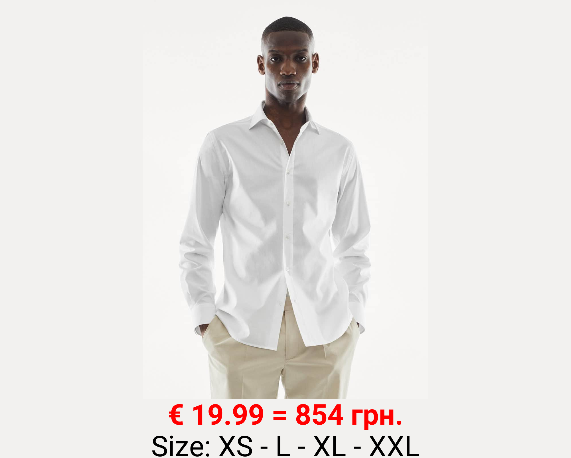 Camisa slim fit algodón