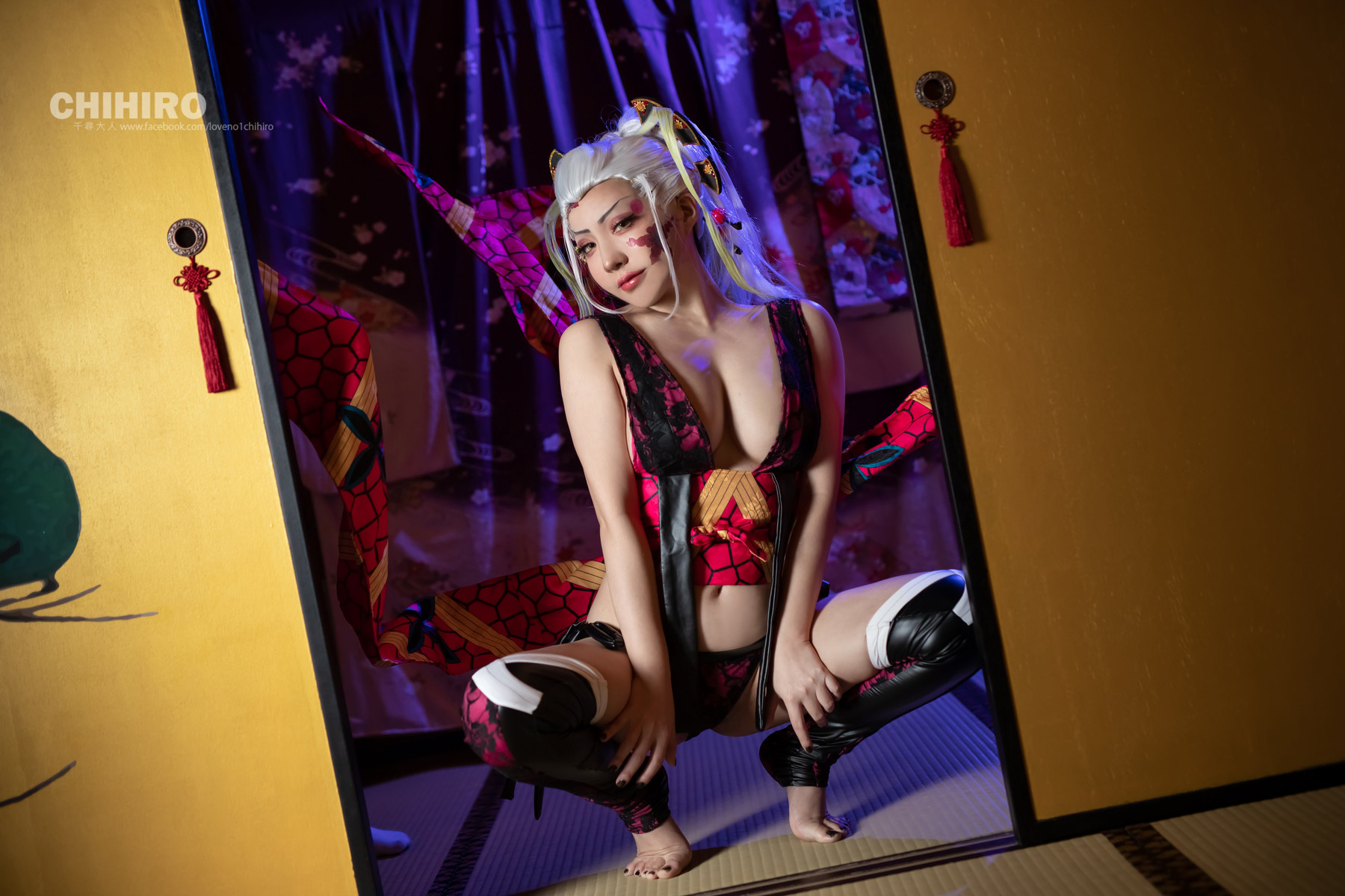 千尋_Chihiro Chang Cosplay 堕姫 Daki - Demon Slayer 1