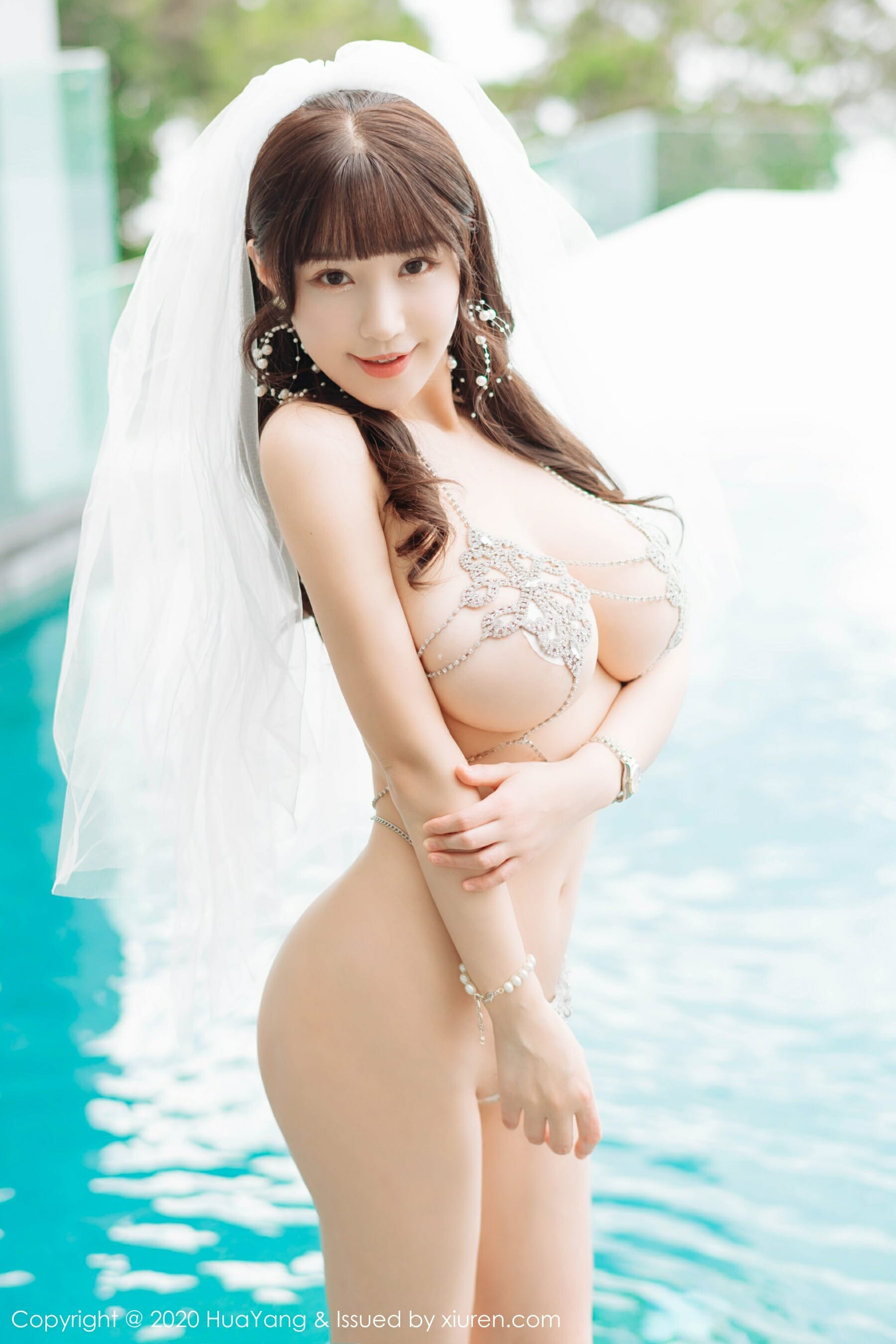 朱可儿-[HuaYang花漾show]HYG20200115VOL0214 2020.01.15 VOL.214 精致镂空内衣与头纱 朱可儿Flower[60P] 58