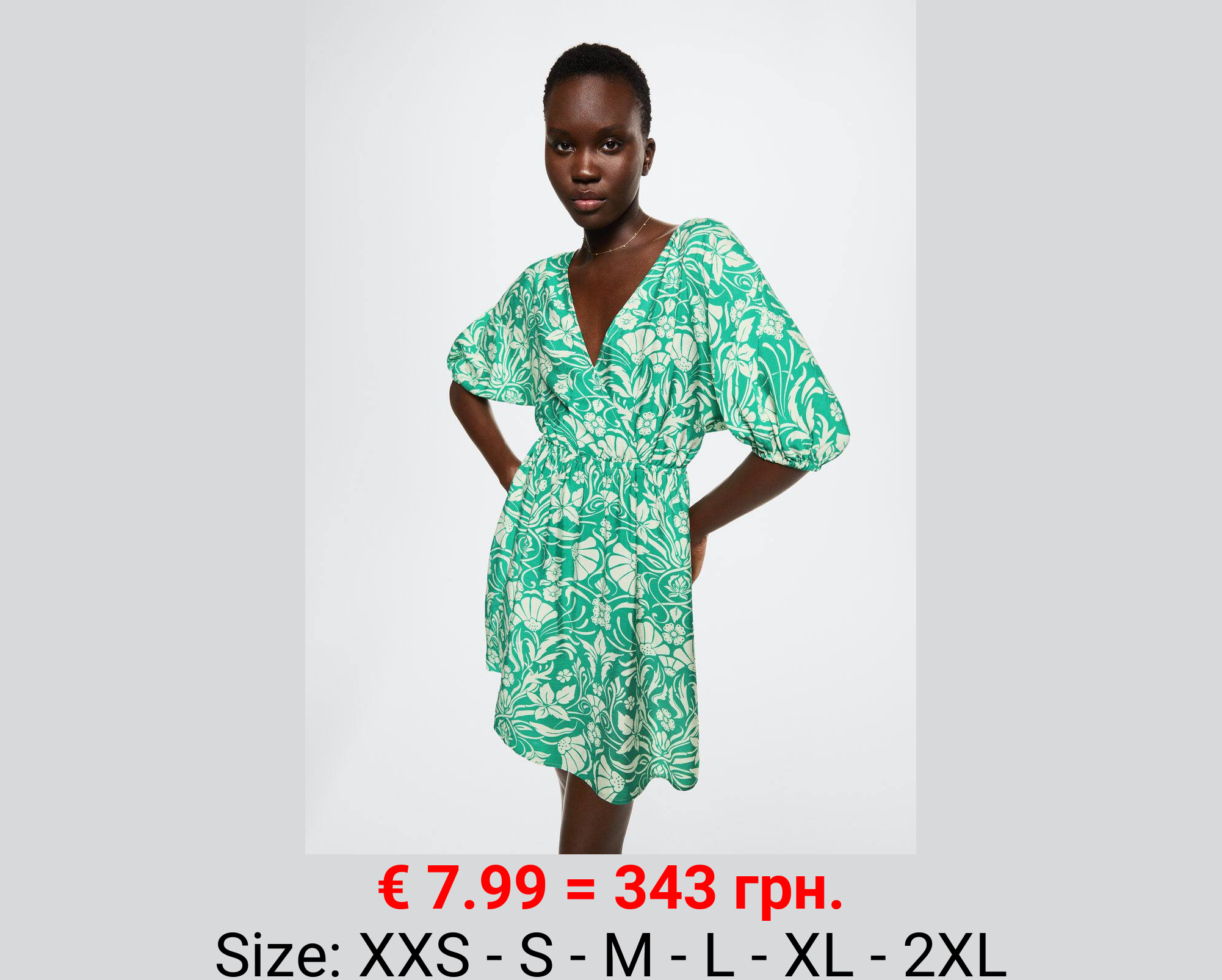 Vestido fluido estampado