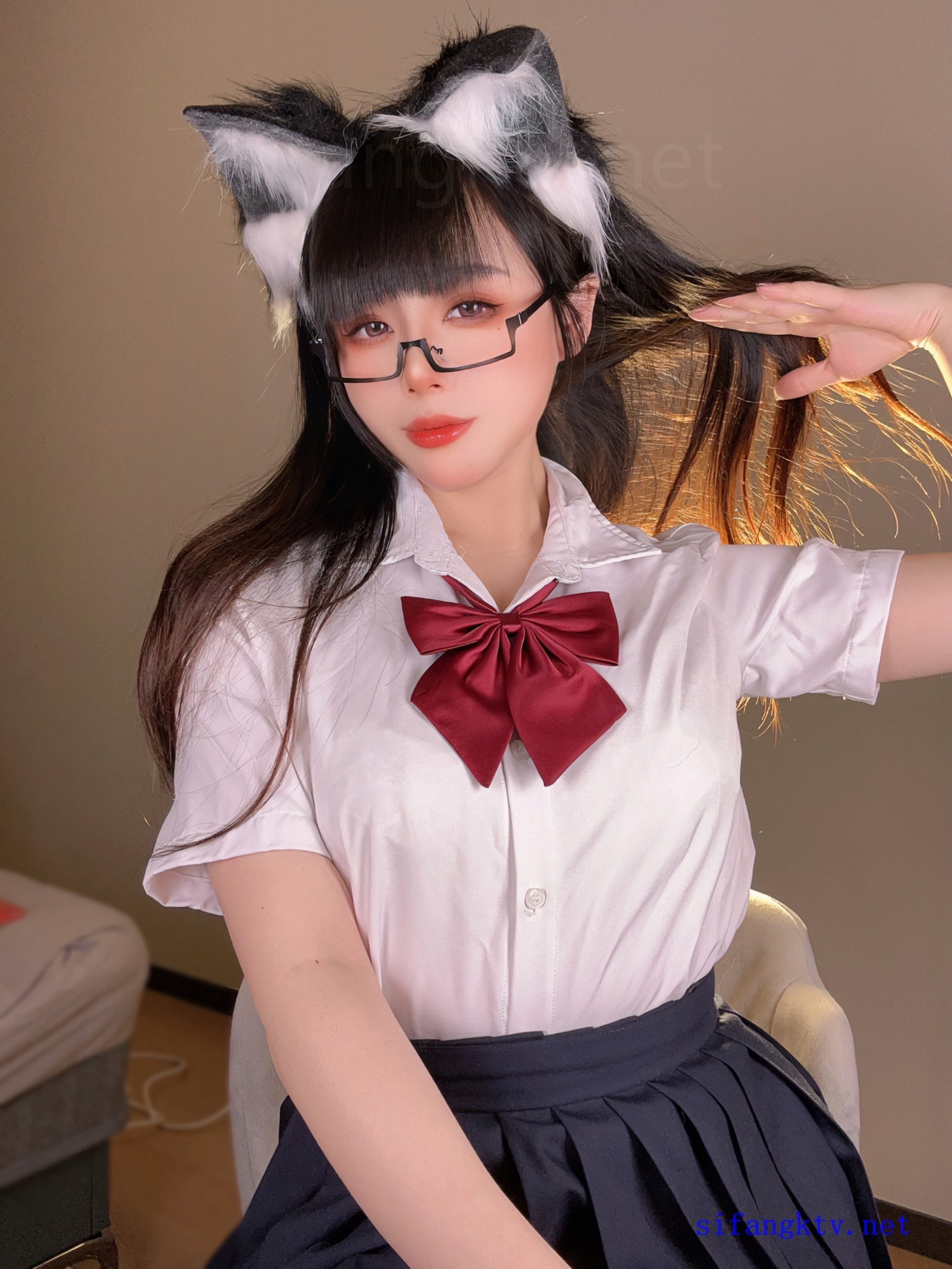 福利姬 - 九言 猫耳娘的裙底 12