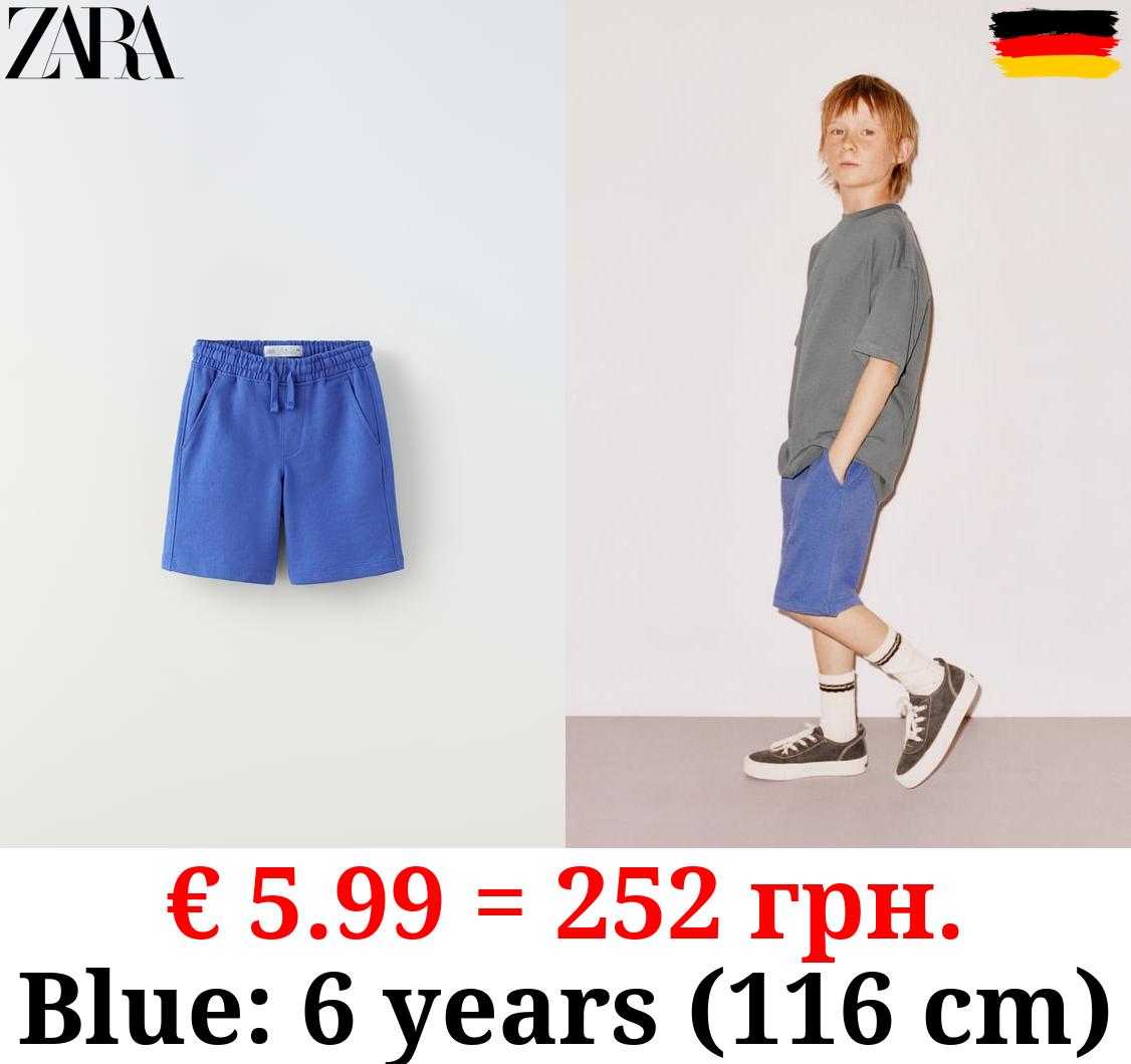 PLUSH BERMUDA SHORTS