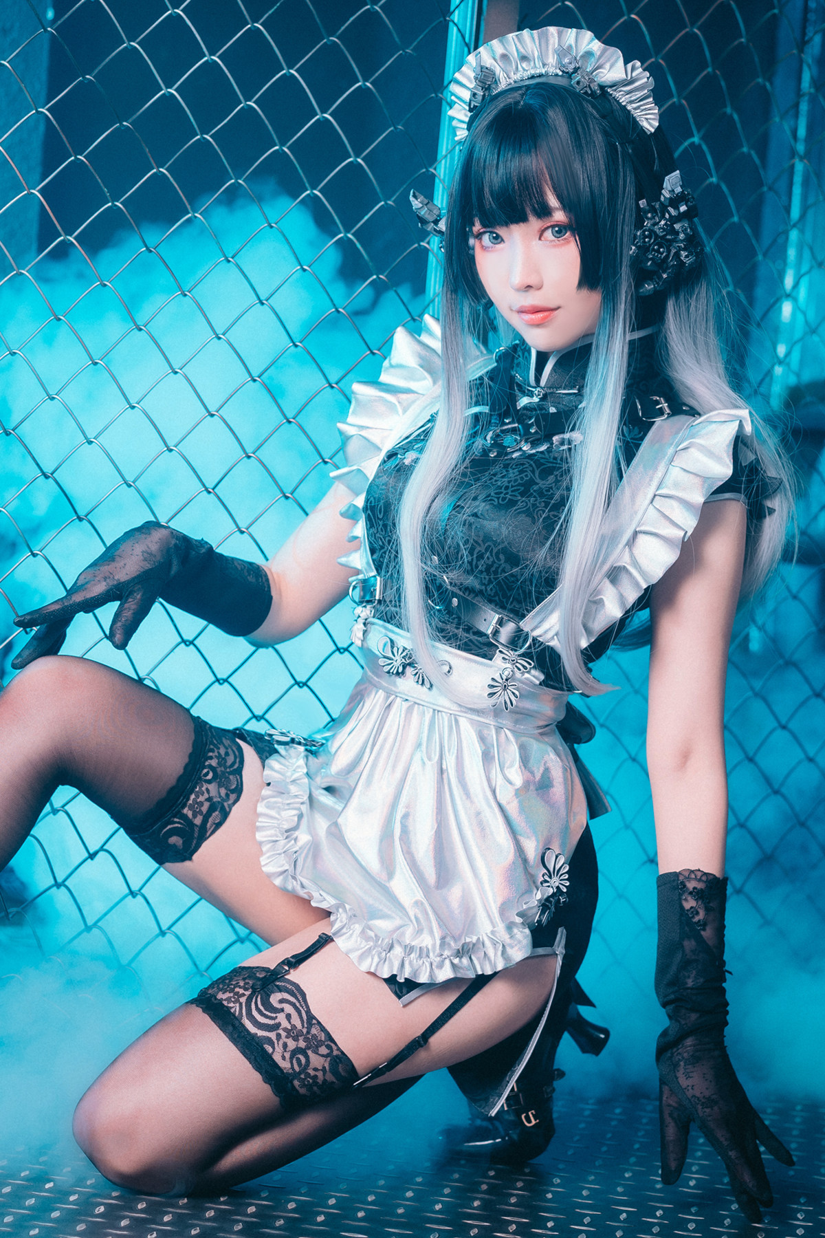 Cosplay ElyEE子 賽博女僕 Melanite黑榴石 34