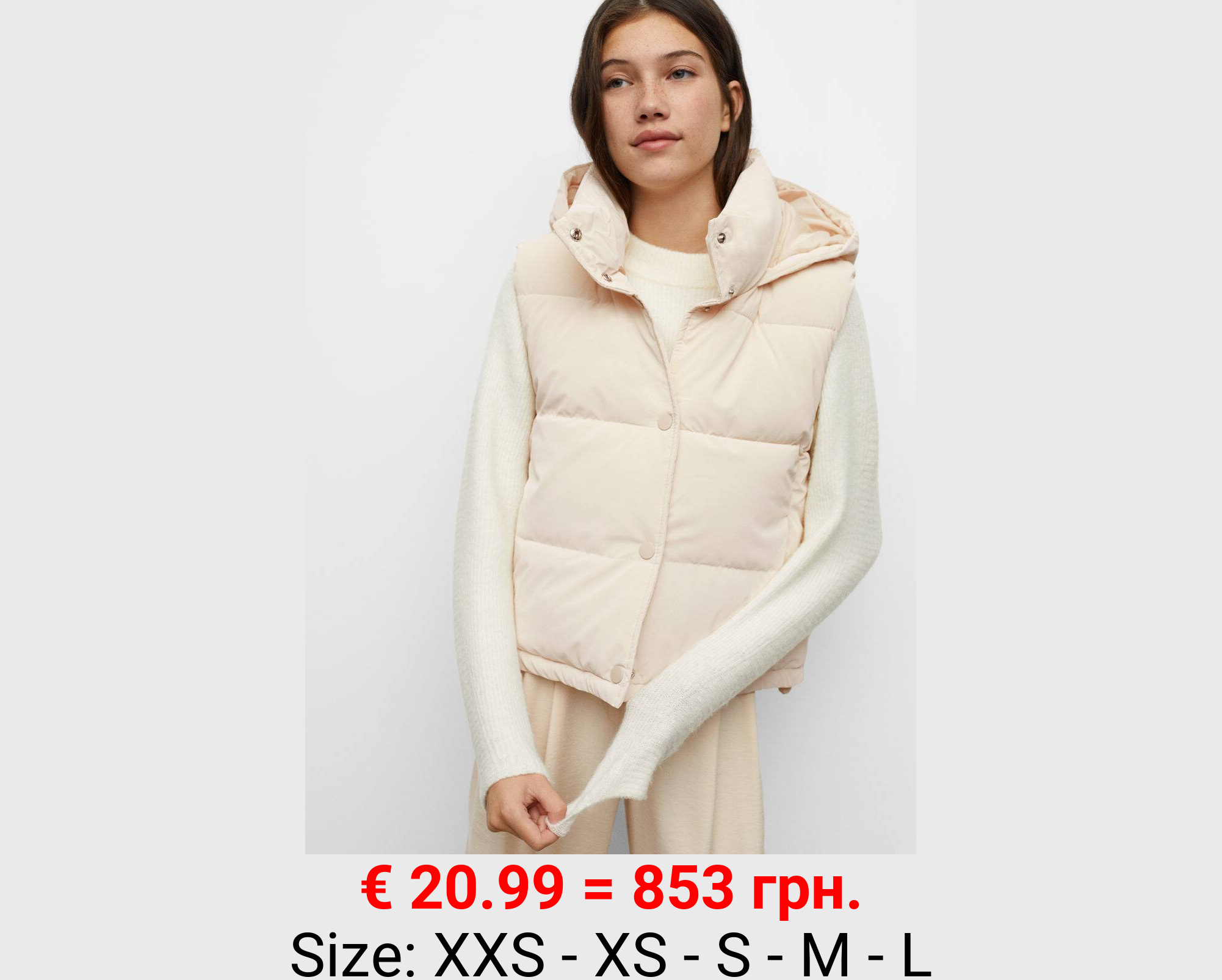 Chaleco acolchado capucha