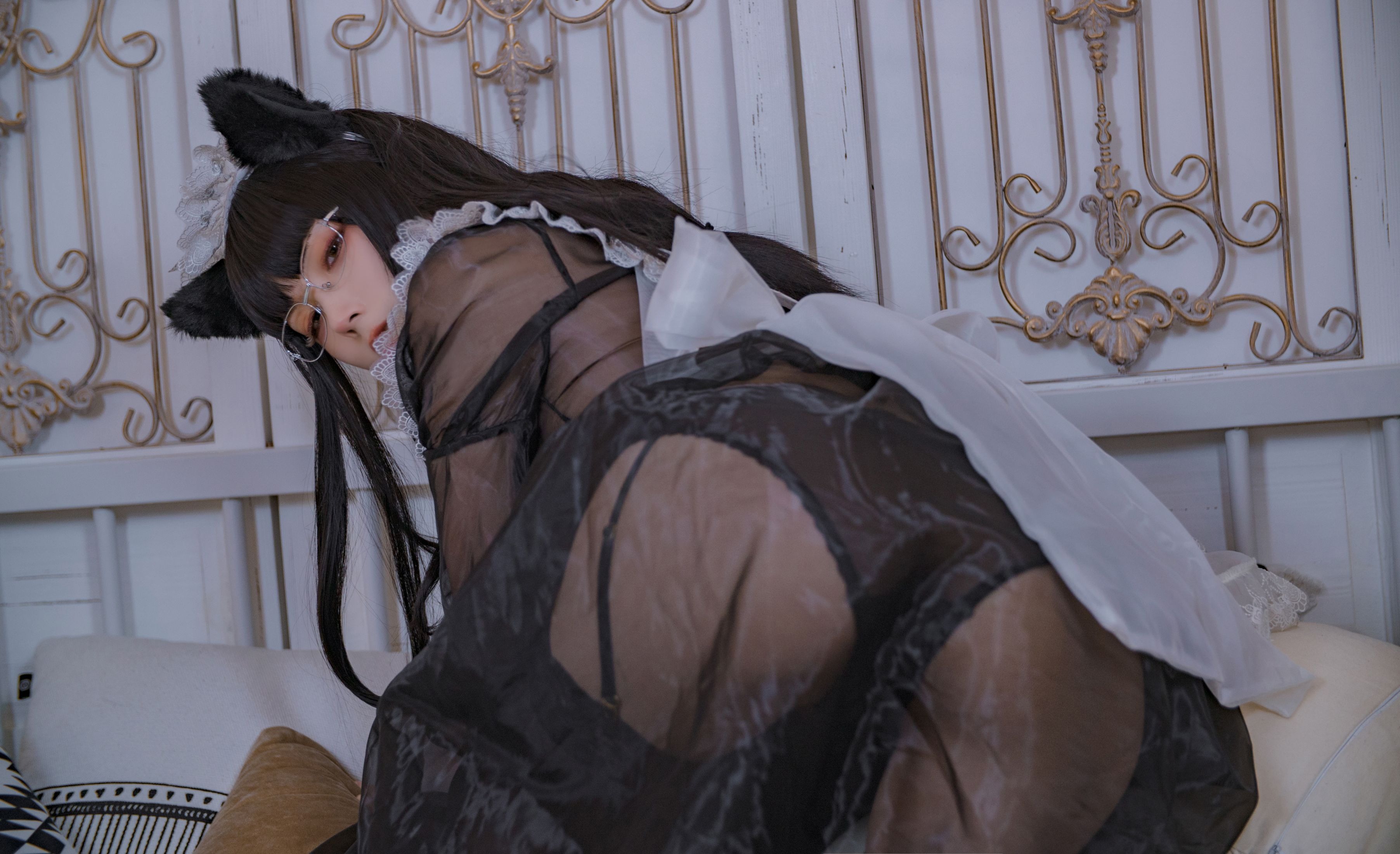 NO.003 黑色透明女仆 [54P-598MB] 7