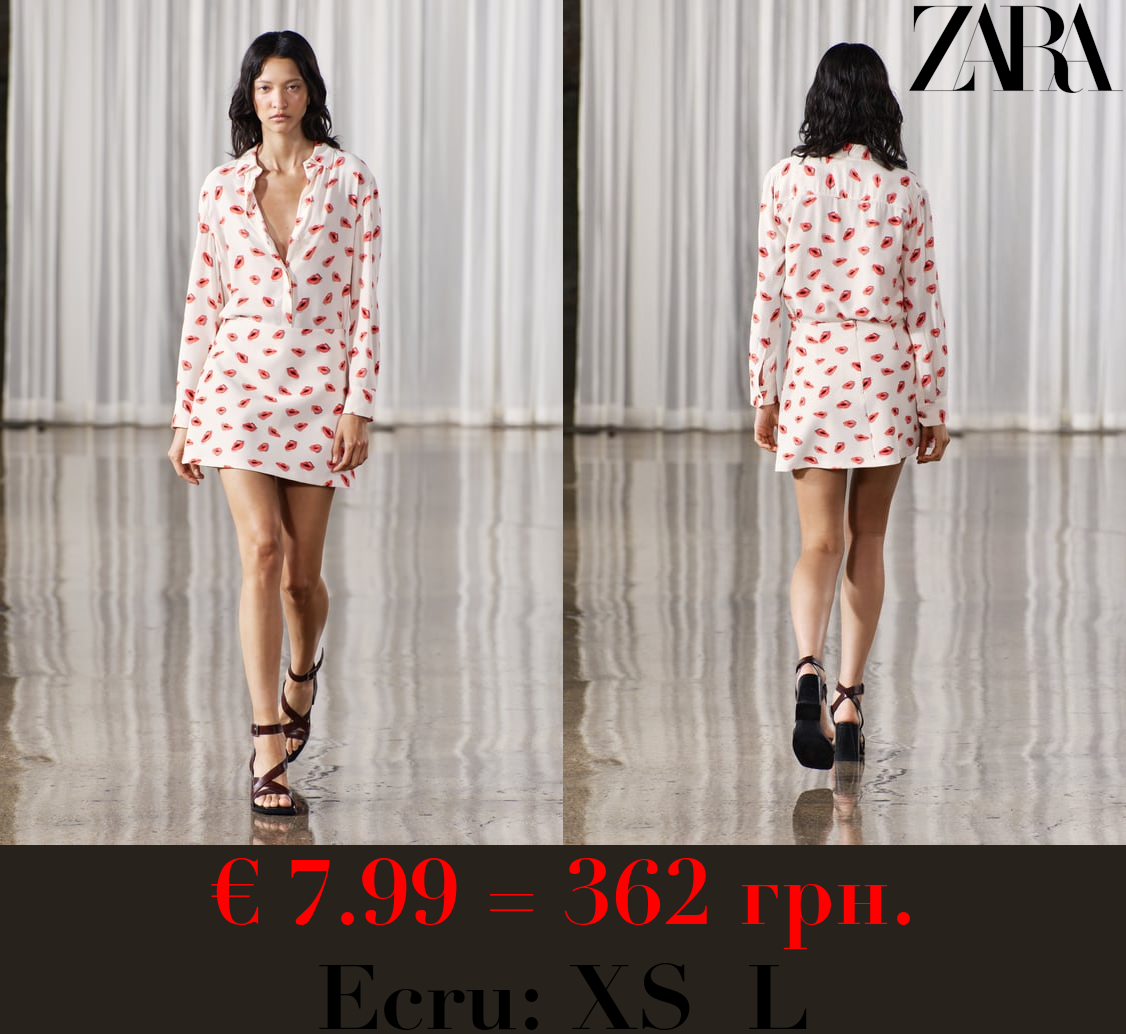 ZW COLLECTION PRINTED MINI SKIRT